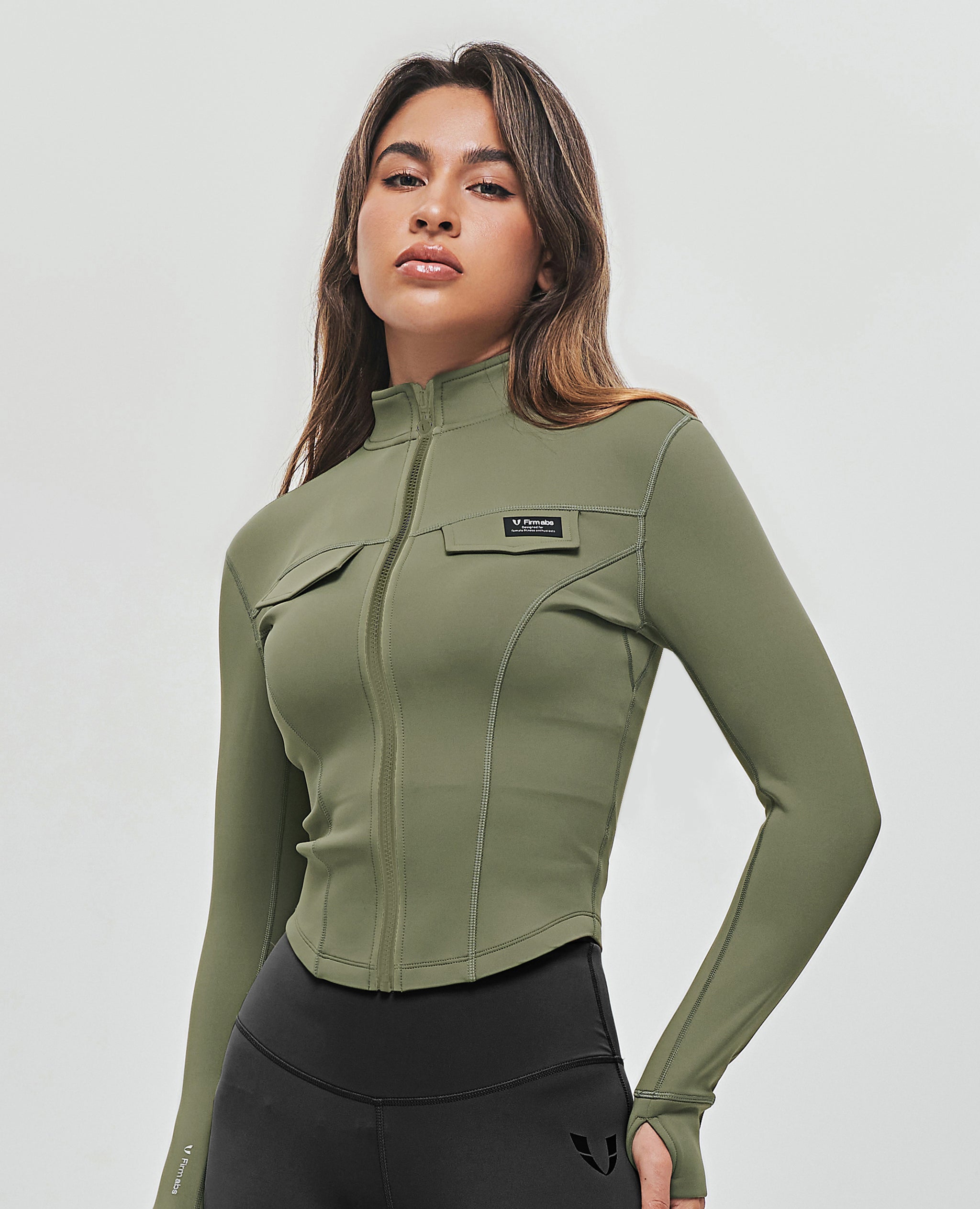 CroppedCargoJacket-Green