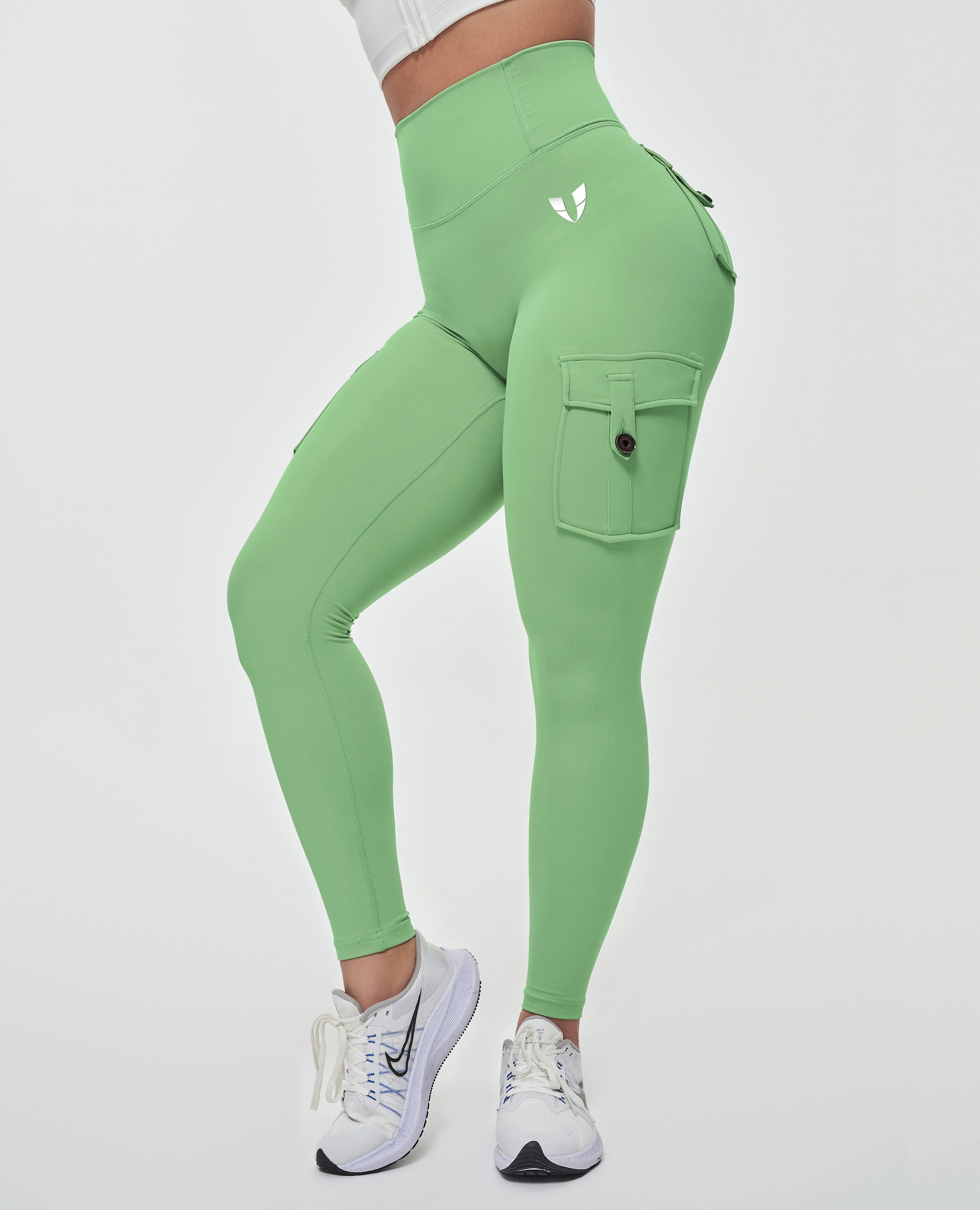 High Waist V Shape Gym Leggings Yoga Pants with Side Pockets for Women -  China V Shape Leggings and Gym Leggings price