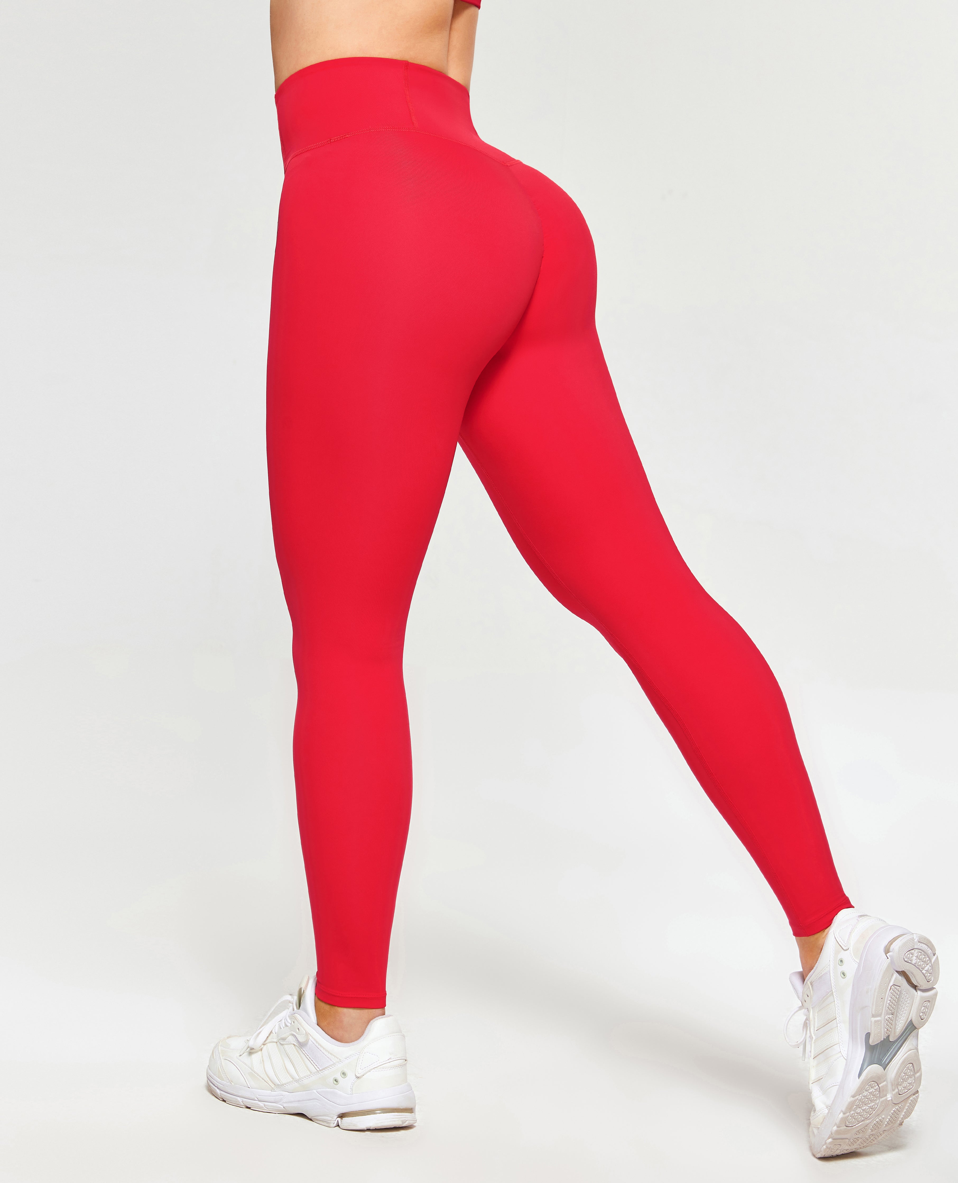 Firmabs High Waist Compression Leggings Red | FIRM ABS