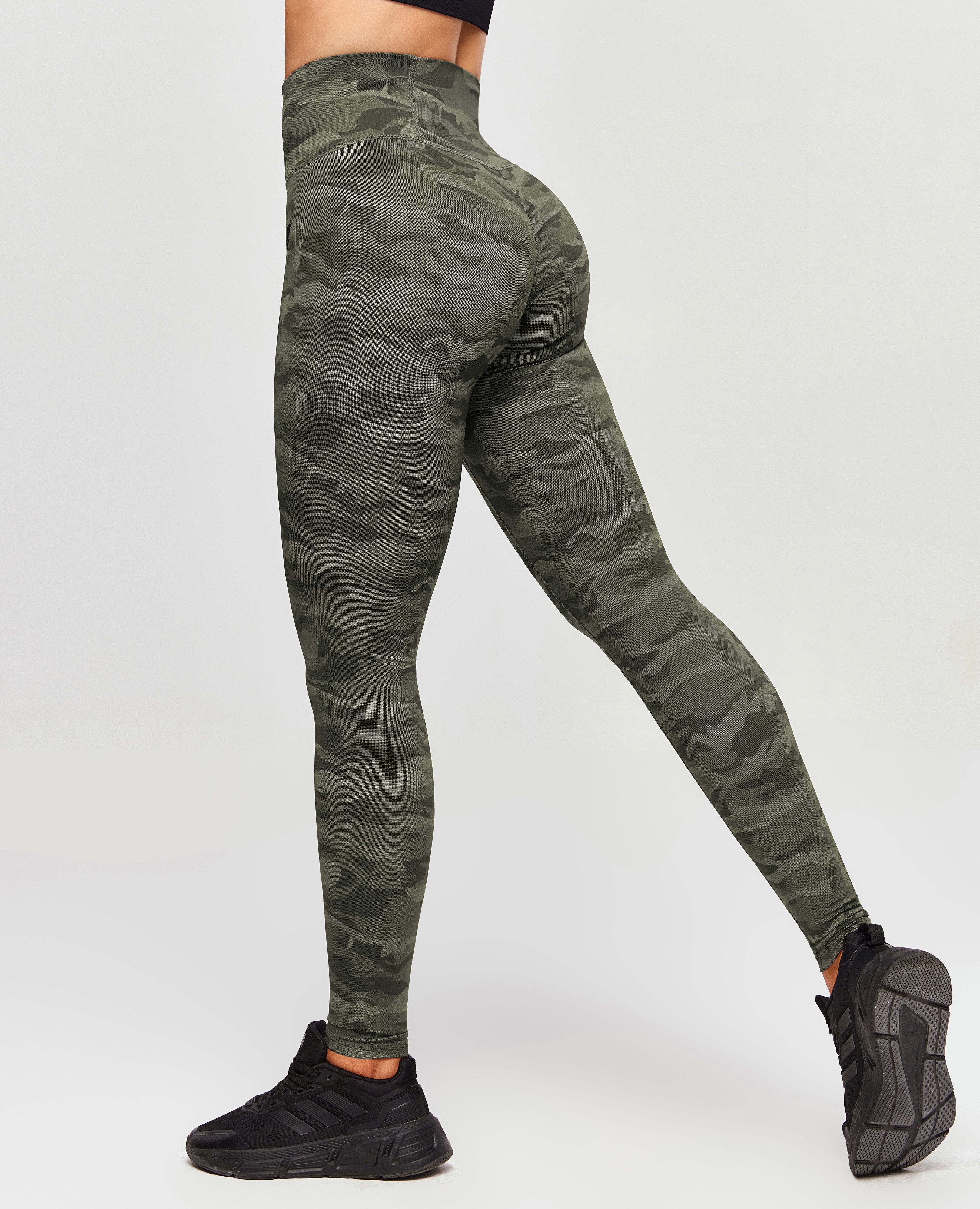 Scrunch Butt Leggings Moss Green Camo XS Moss Green Camo