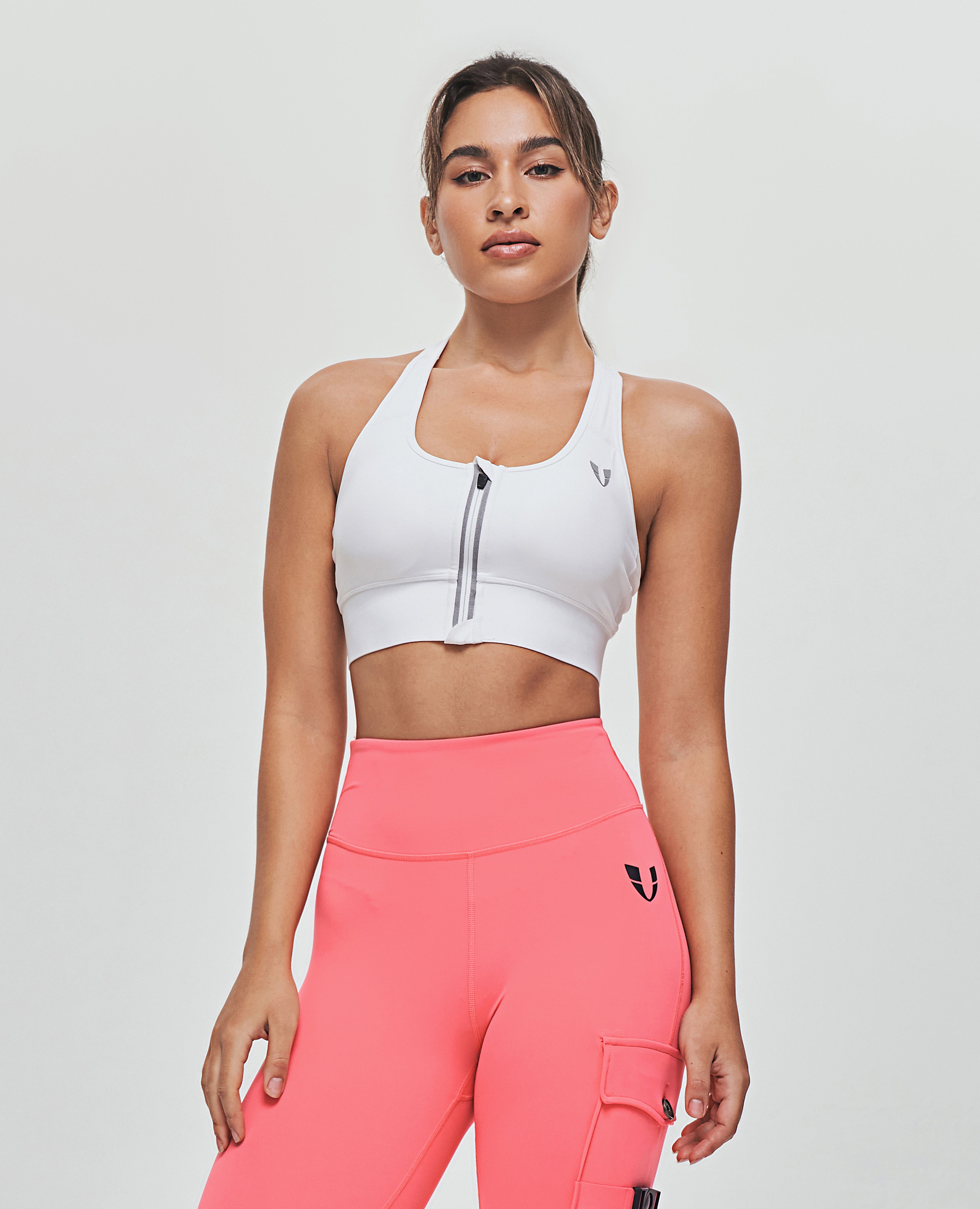 DSG Front zip sports bra White Size M - $21 (53% Off Retail