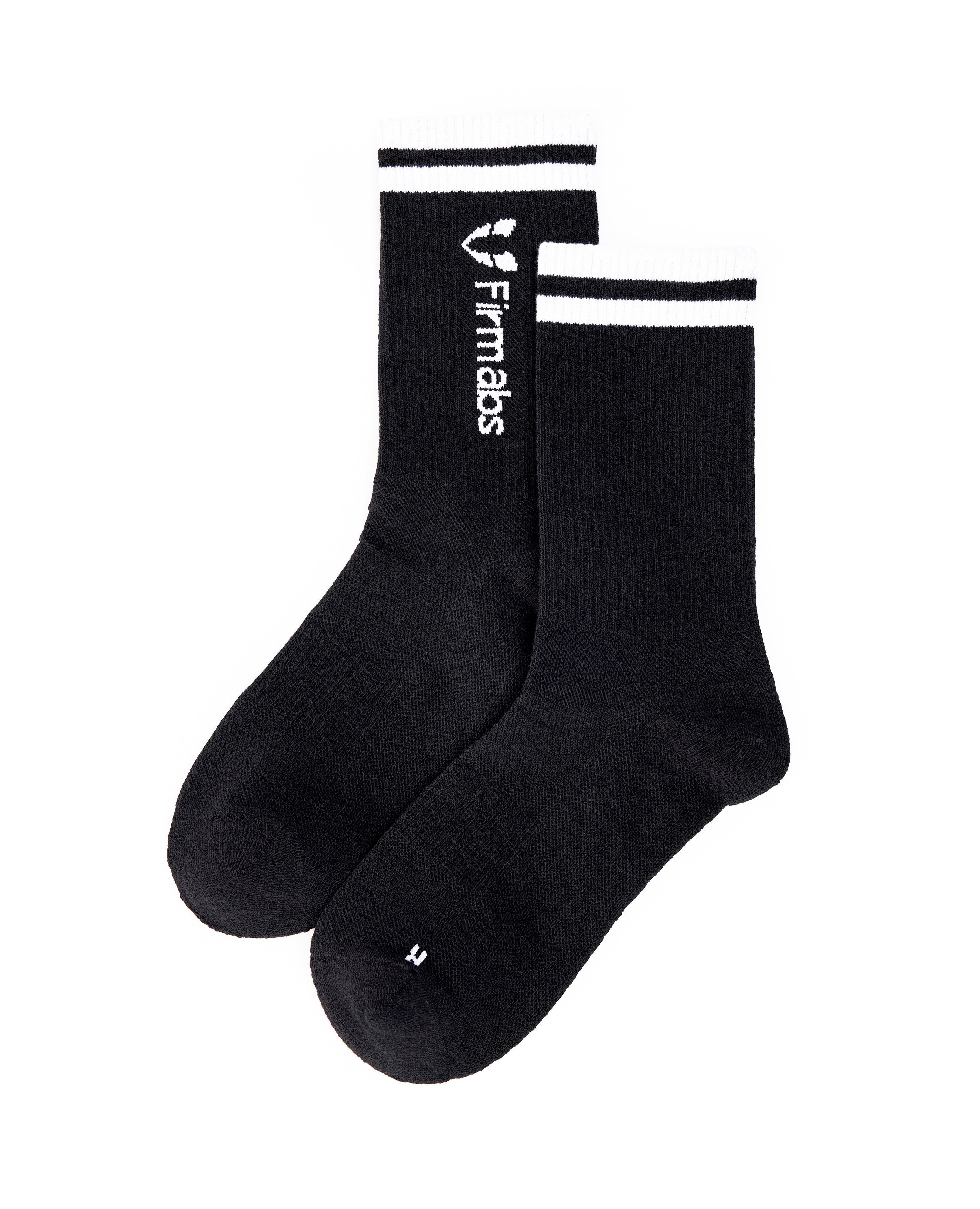 Firmabs Striped Sports Socks - Black