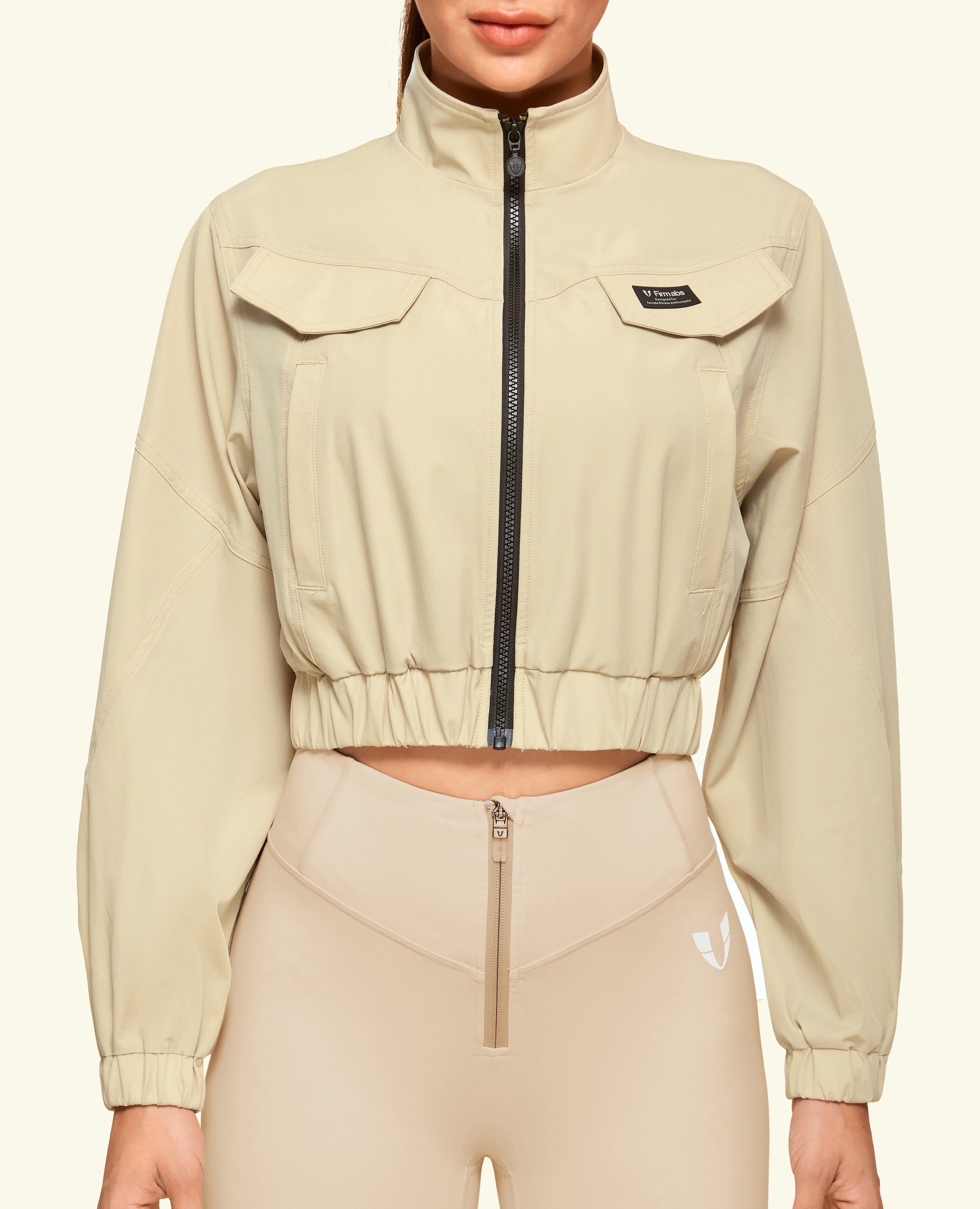 Cropped Ultimate Cargo Jacket - Sand