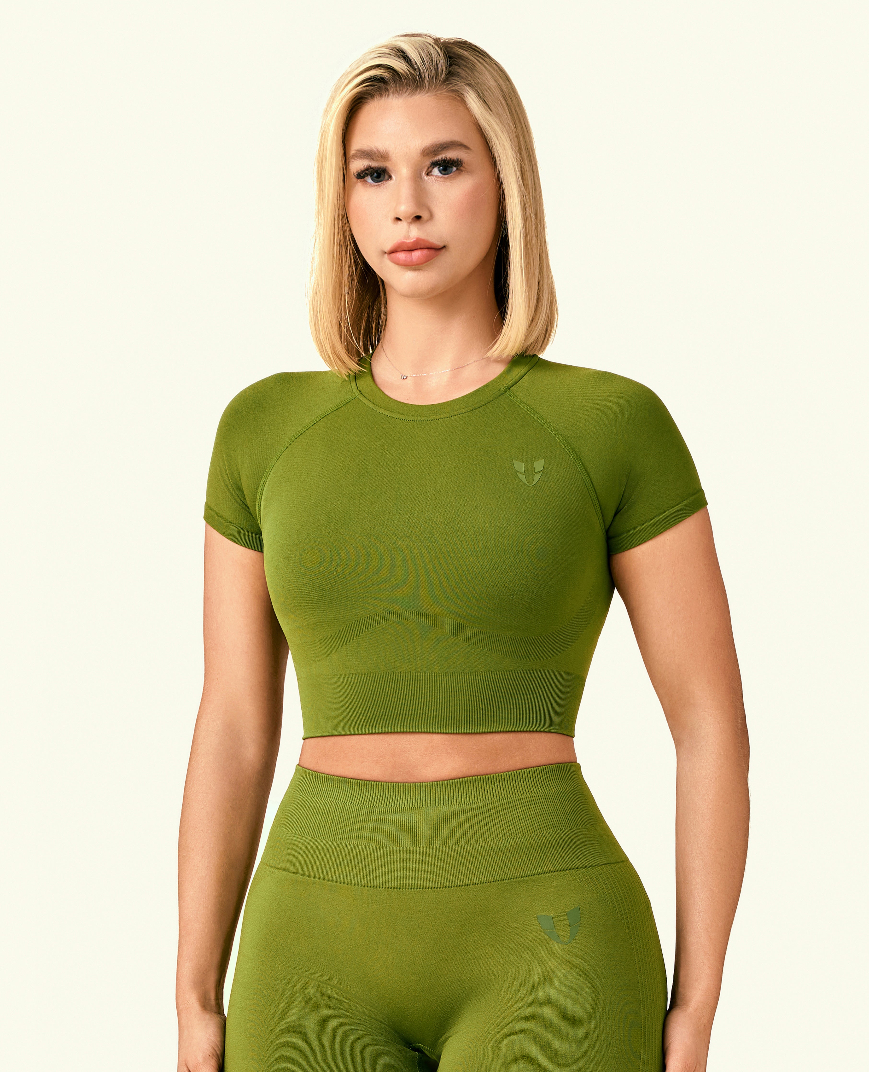 Vivid Crop T-Shirt - Grass Green