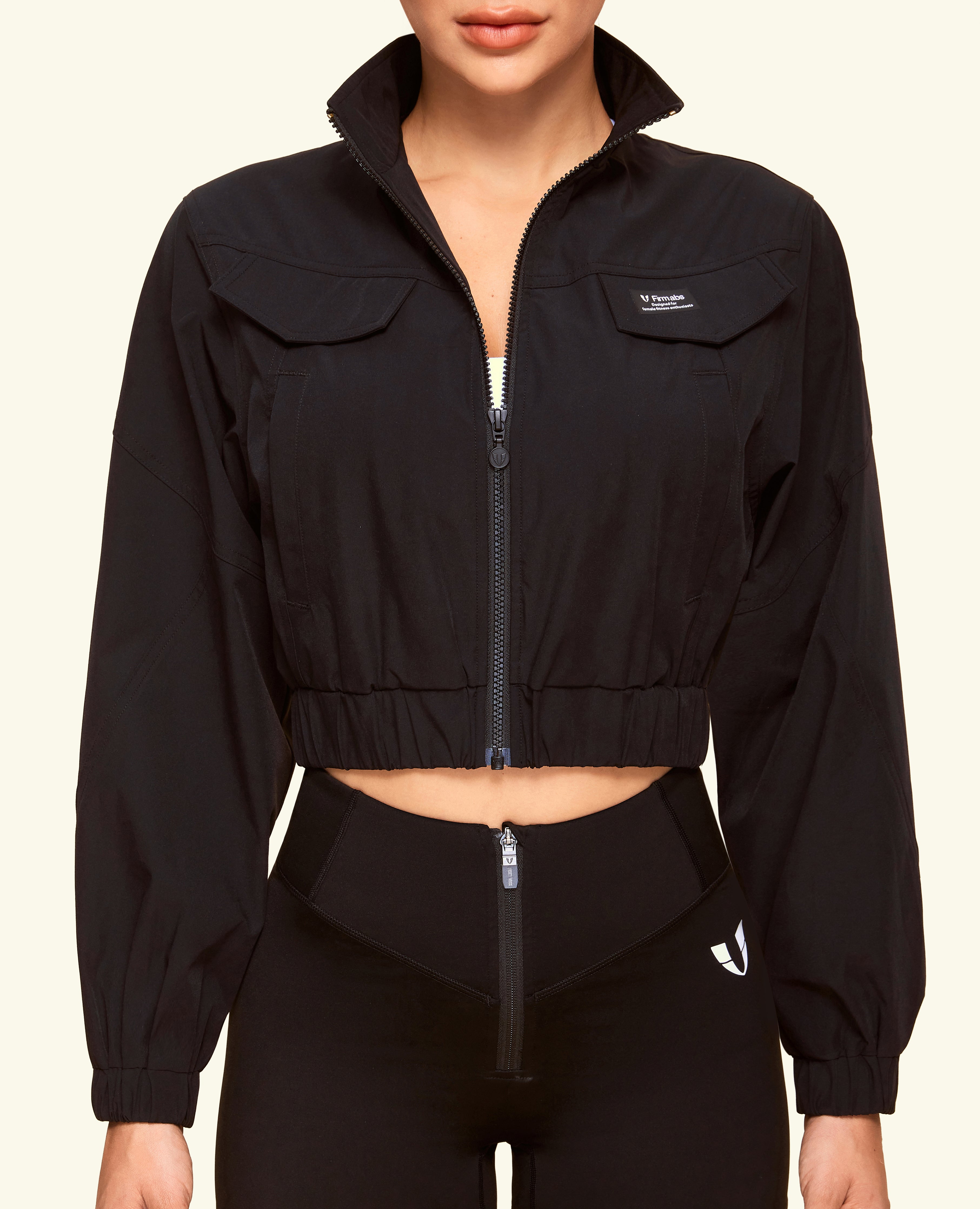 Cropped Ultimate Cargo Jacket - Black