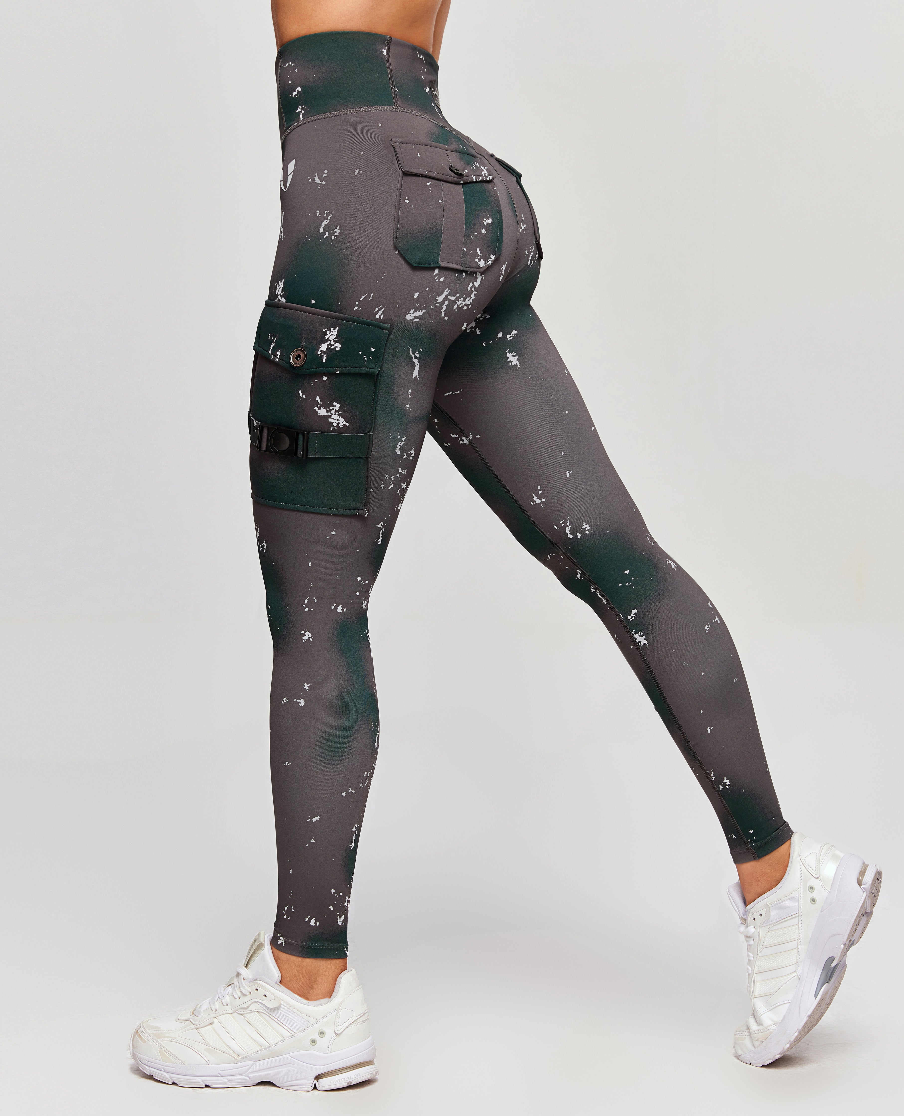 Cargo Fitness Leggings Phantom Tie Dye FIRM ABS