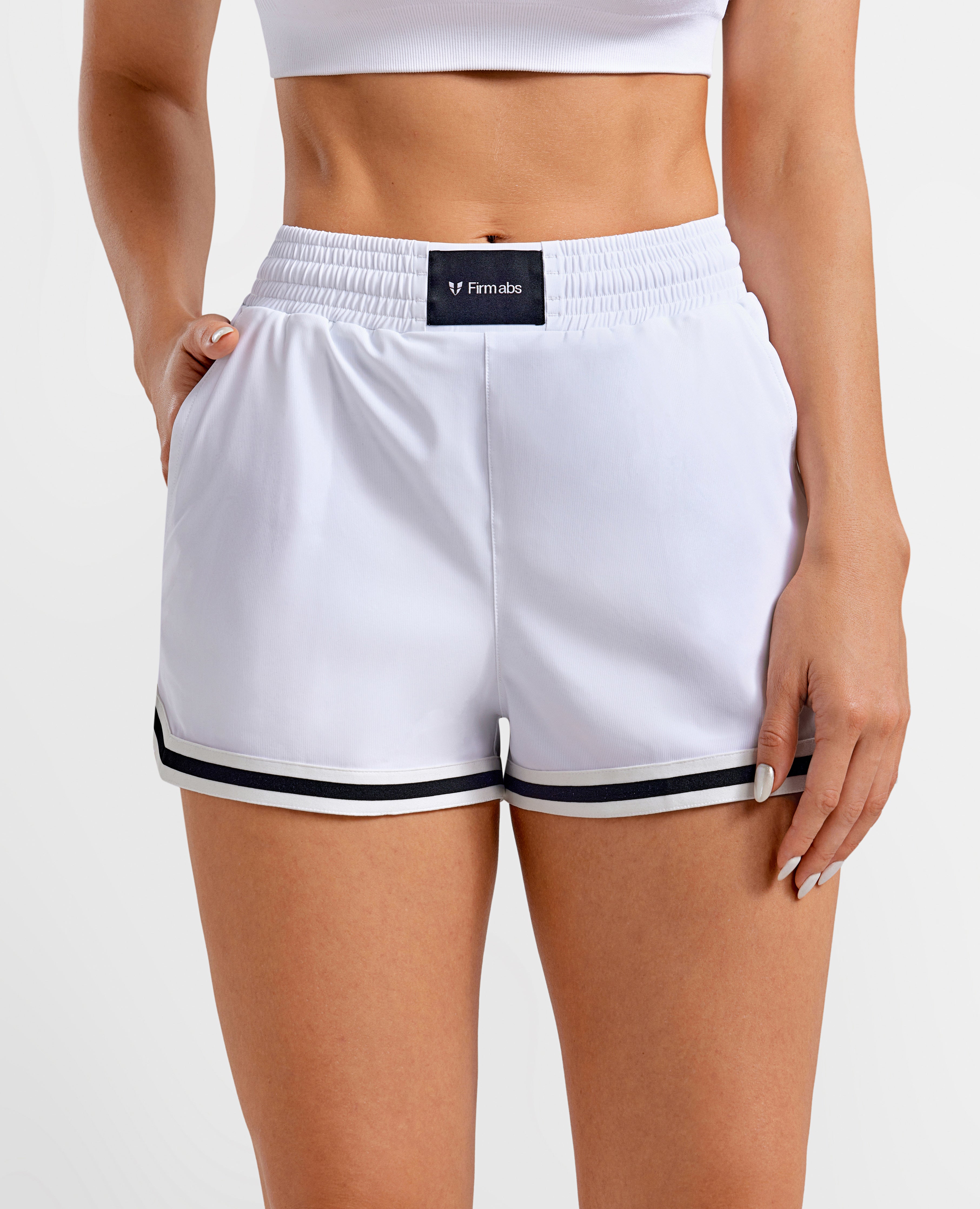 Firmabs Vivid Flow Shorts - White