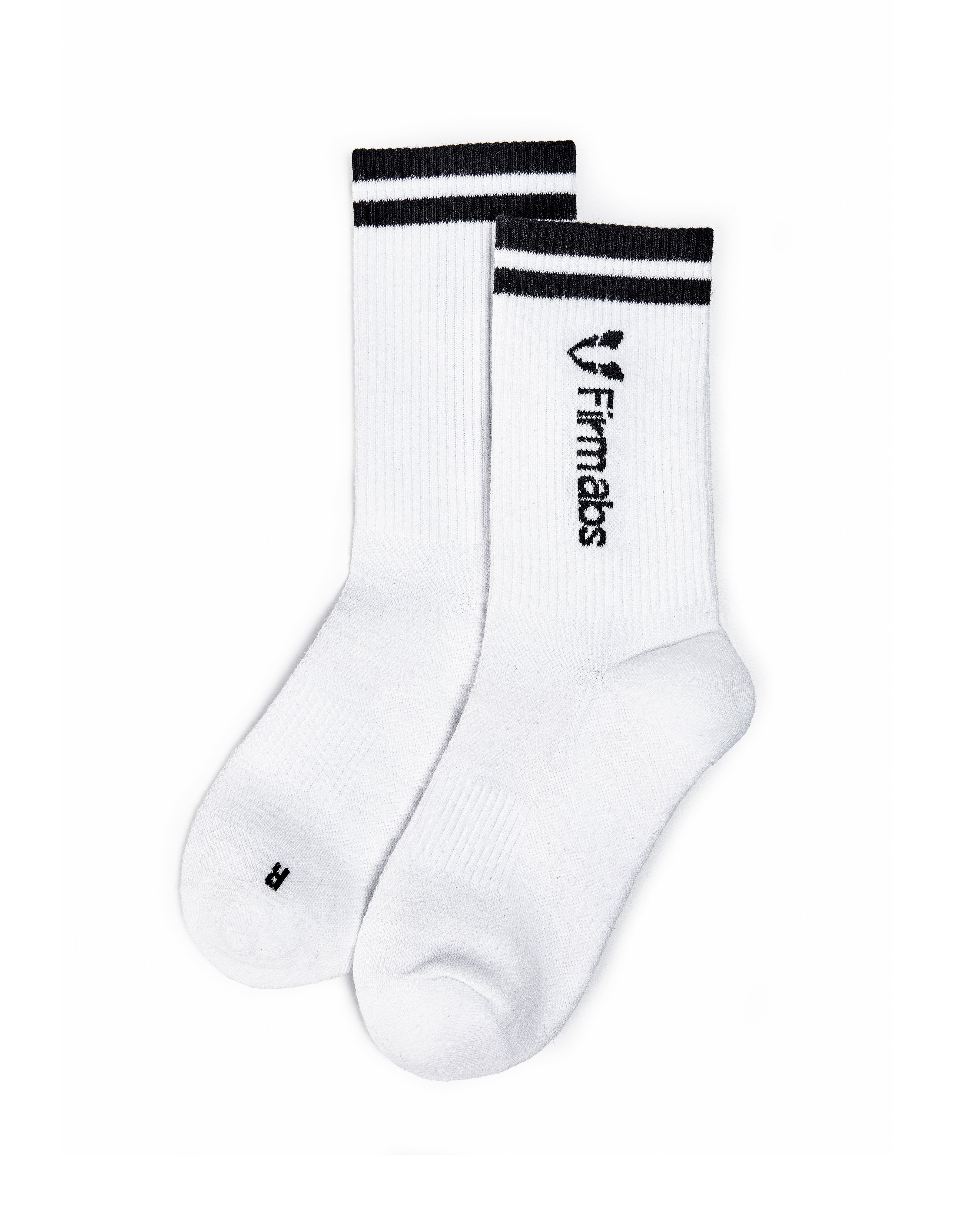 Firmabs Striped Sports socks - White