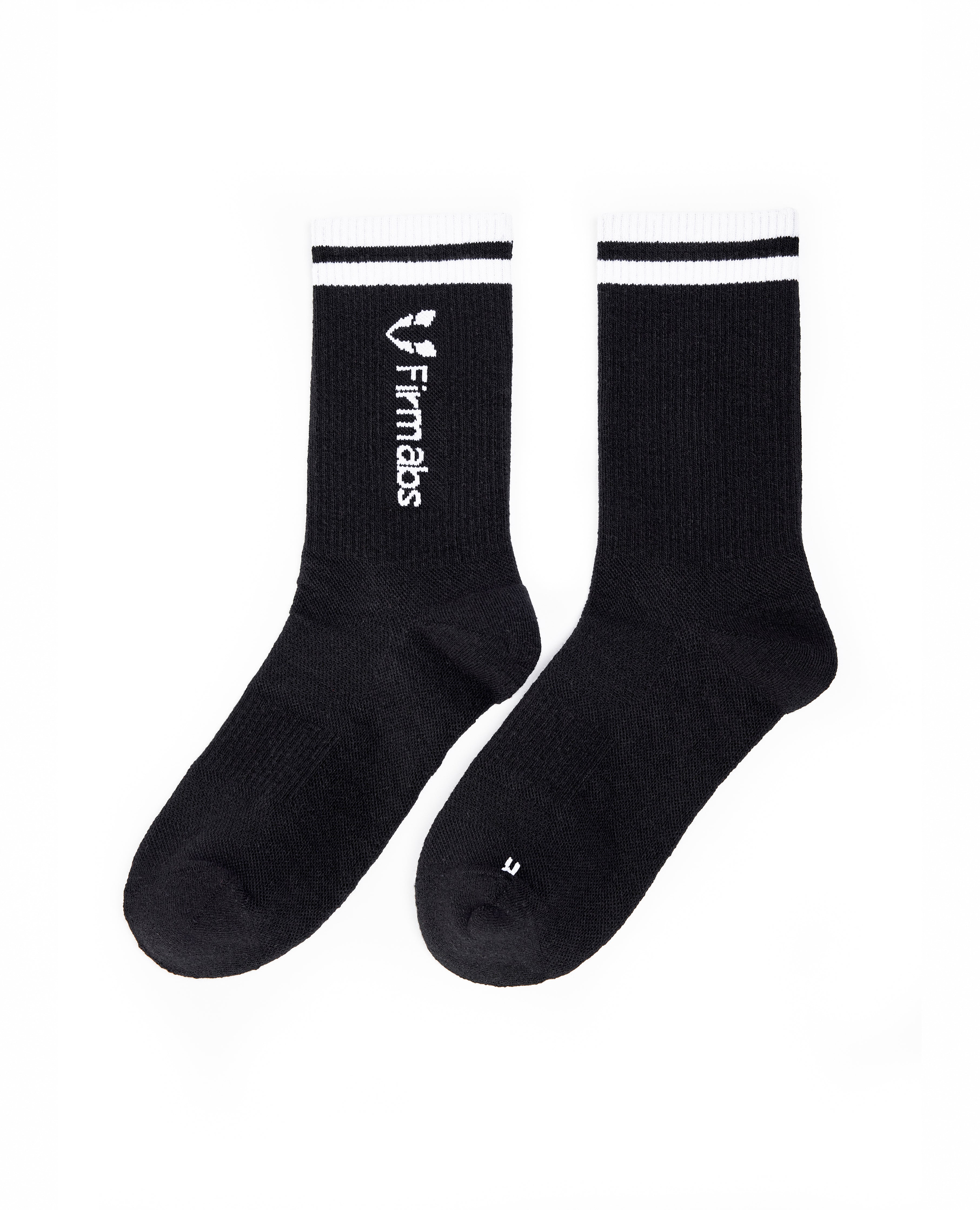 Firmabs Striped Sports Socks - Black