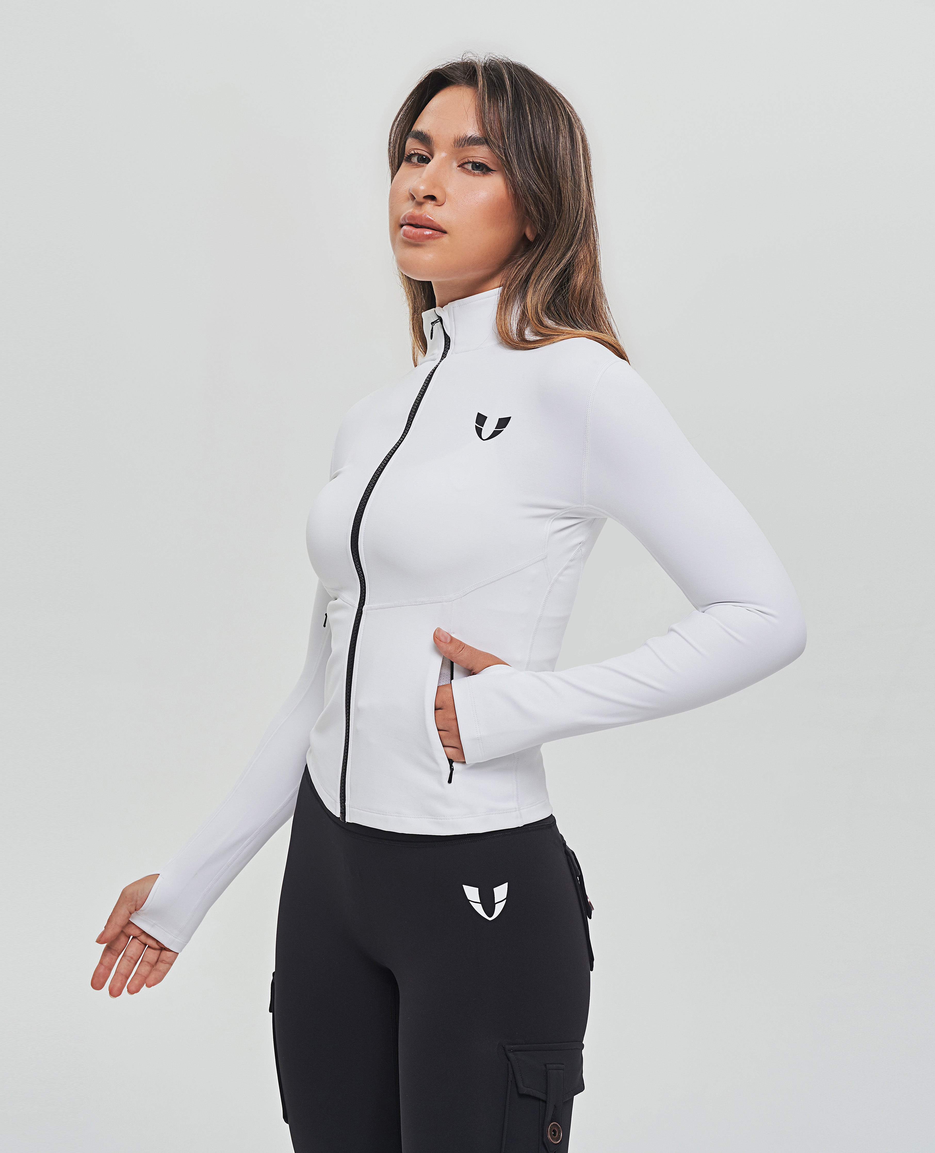 Full Zip Training Jacket White