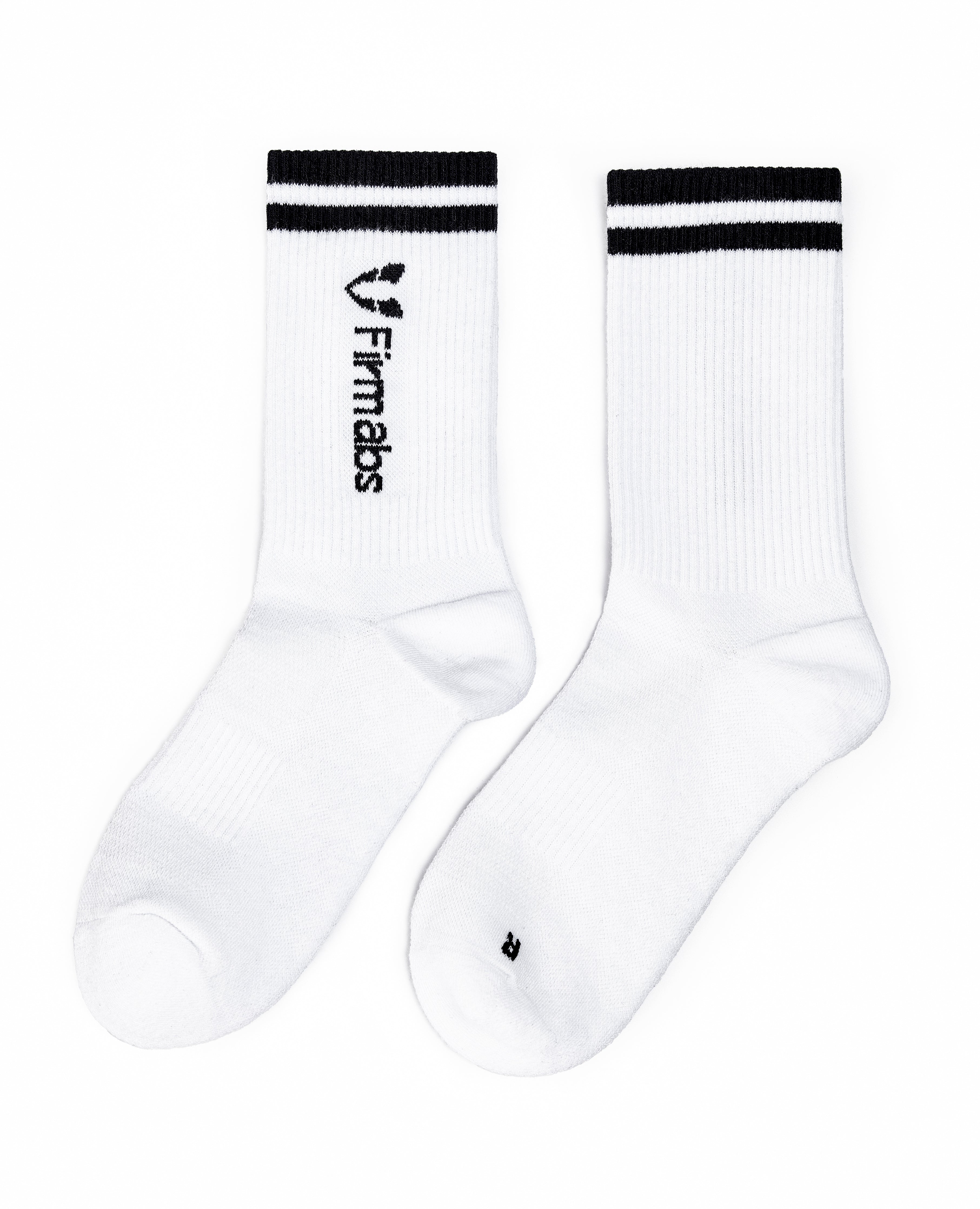 Firmabs Striped Sports socks - White