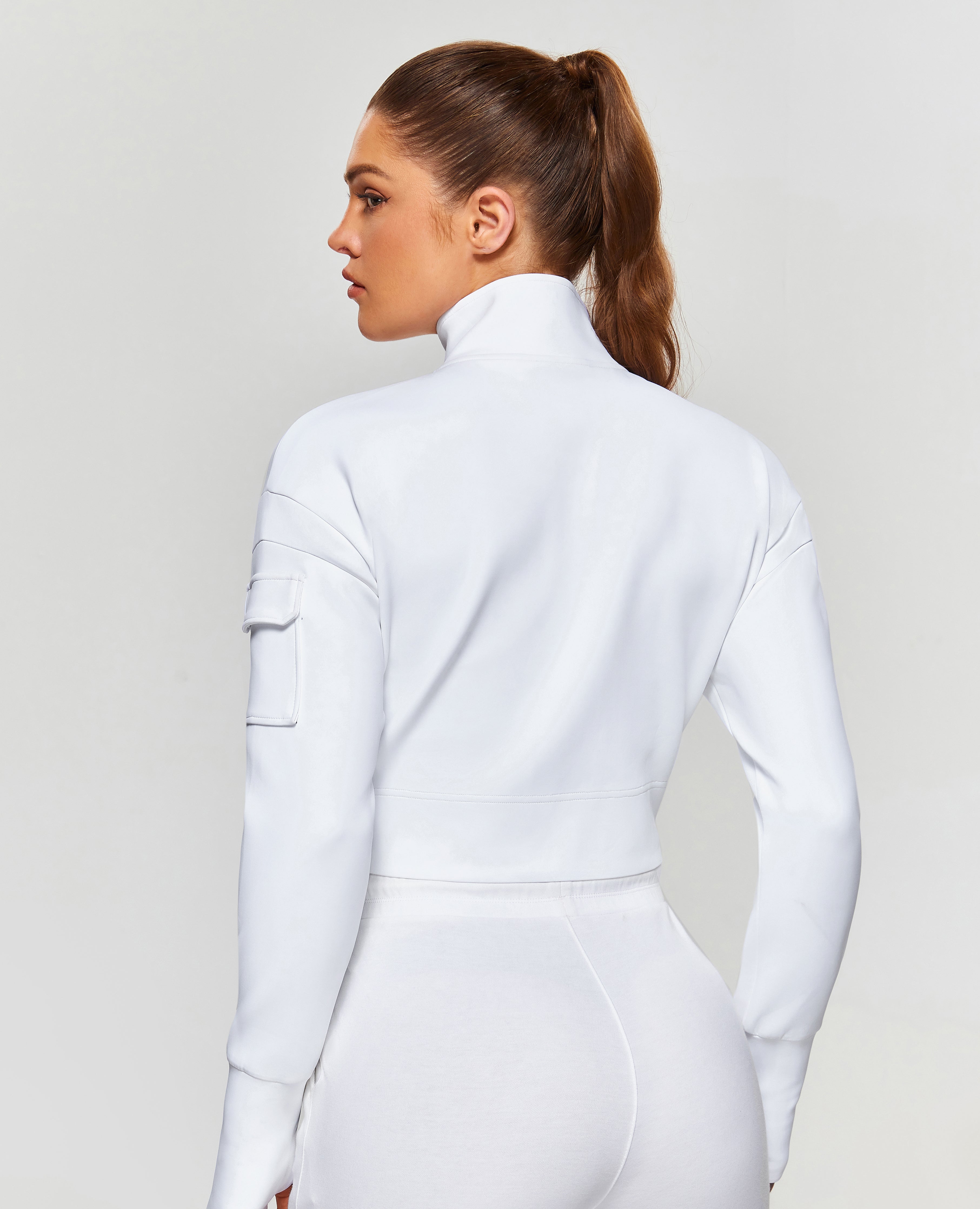 Futuristic Tech Active Jacket - White