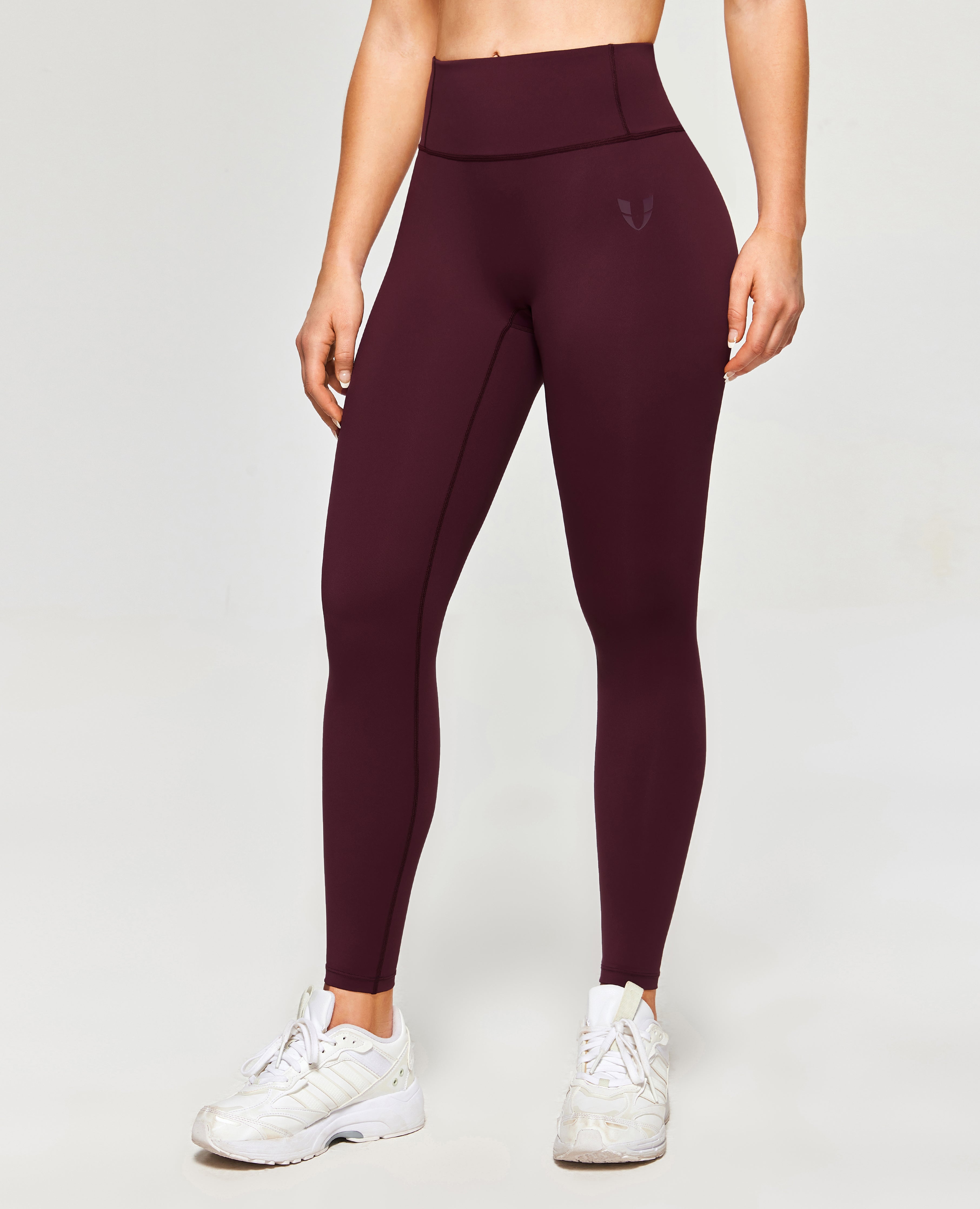 Firmabs High Waist Compression Leggings - Dark wine red