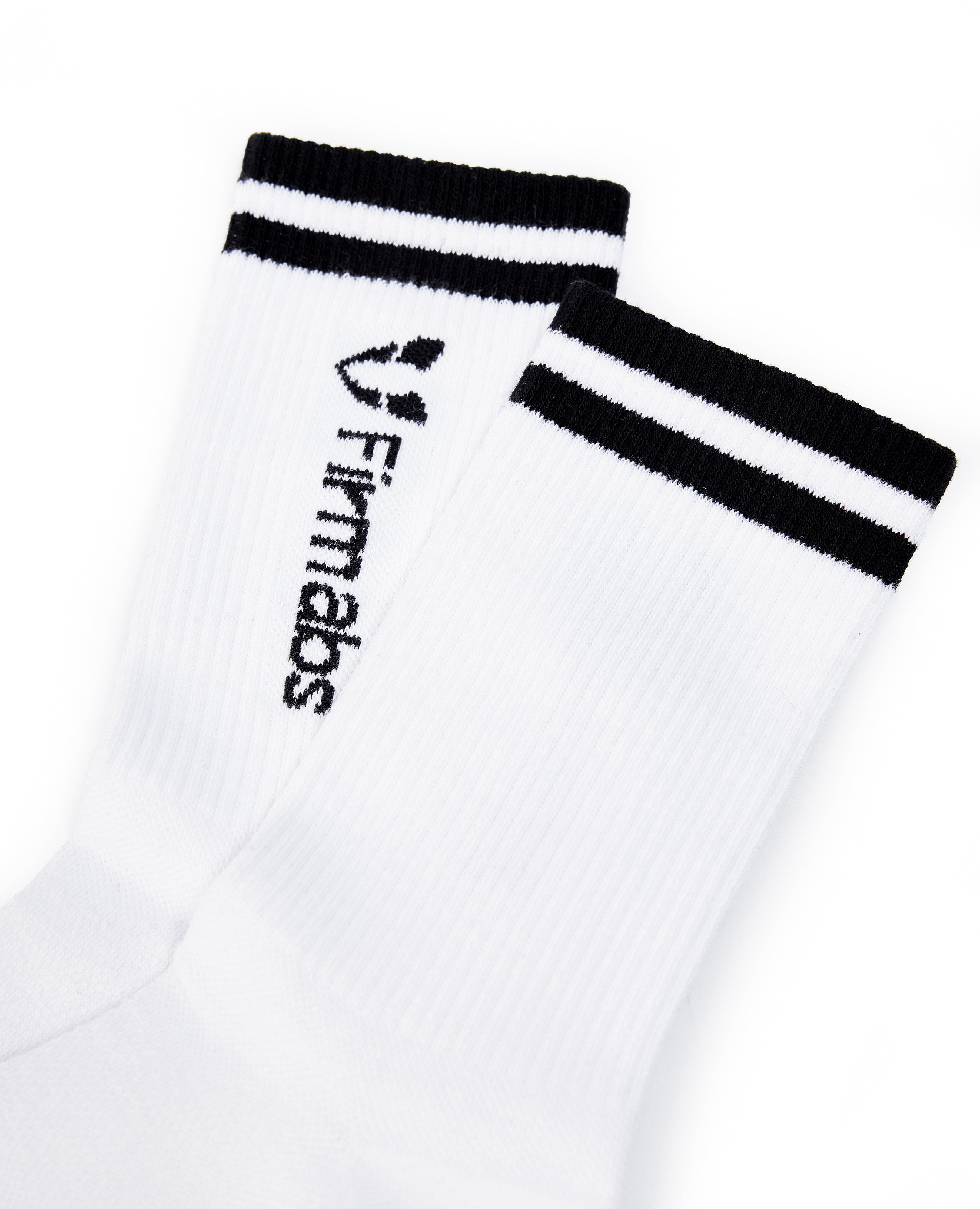 Firmabs Striped Sports socks - White