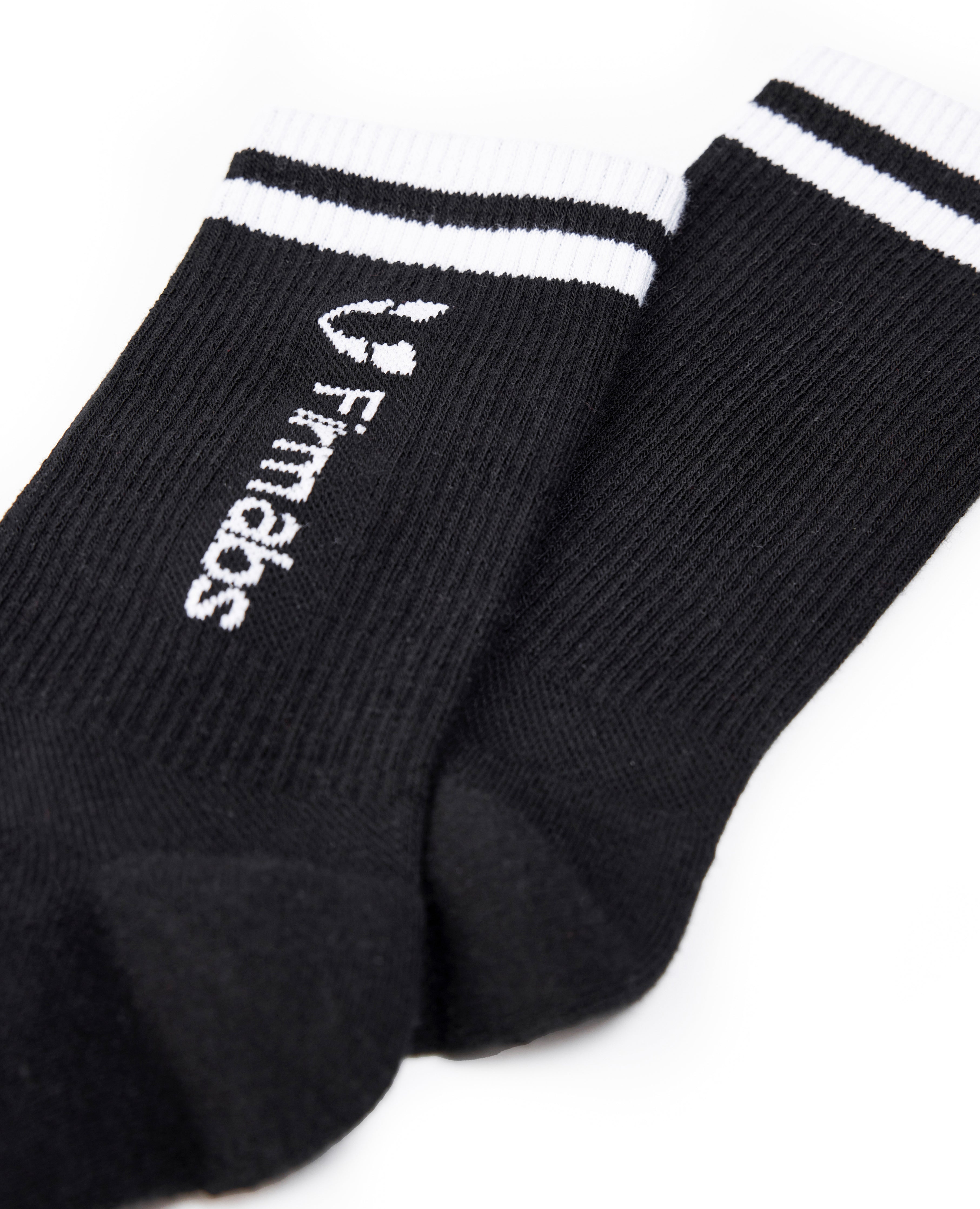 Firmabs Striped Sports Socks - Black