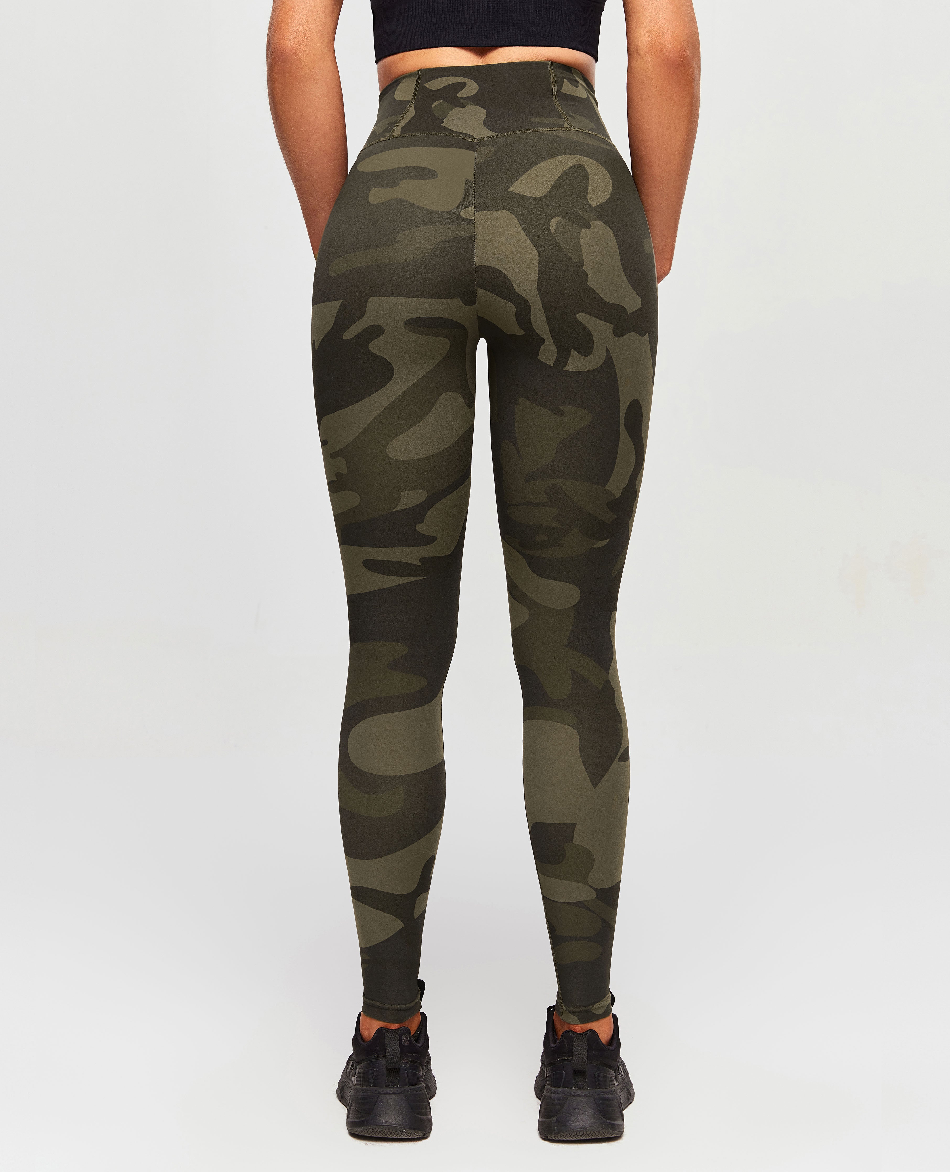 Scrunch Butt Leggings - Army Green Camo