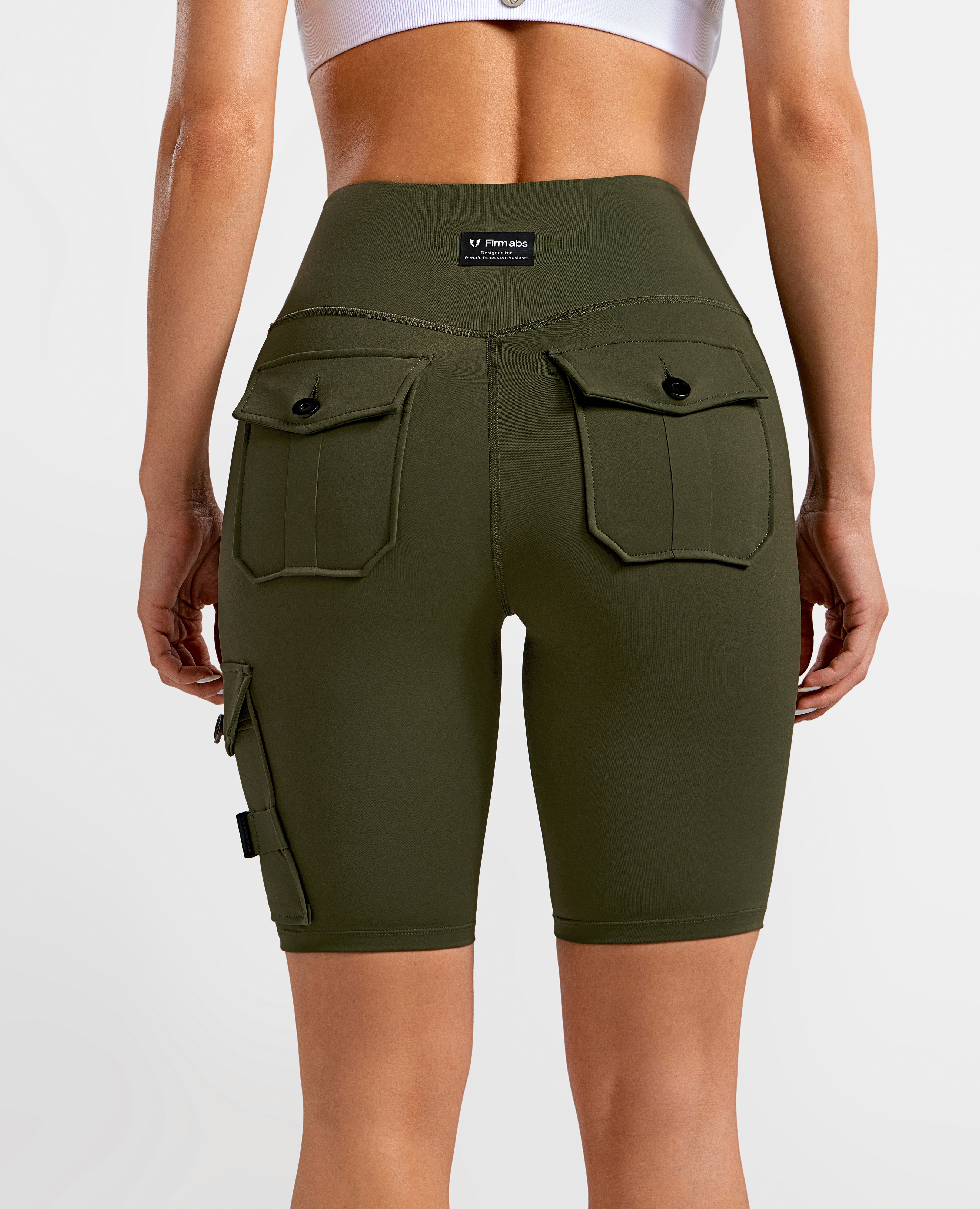 Active Cargo Shorts - Dark Olive Green