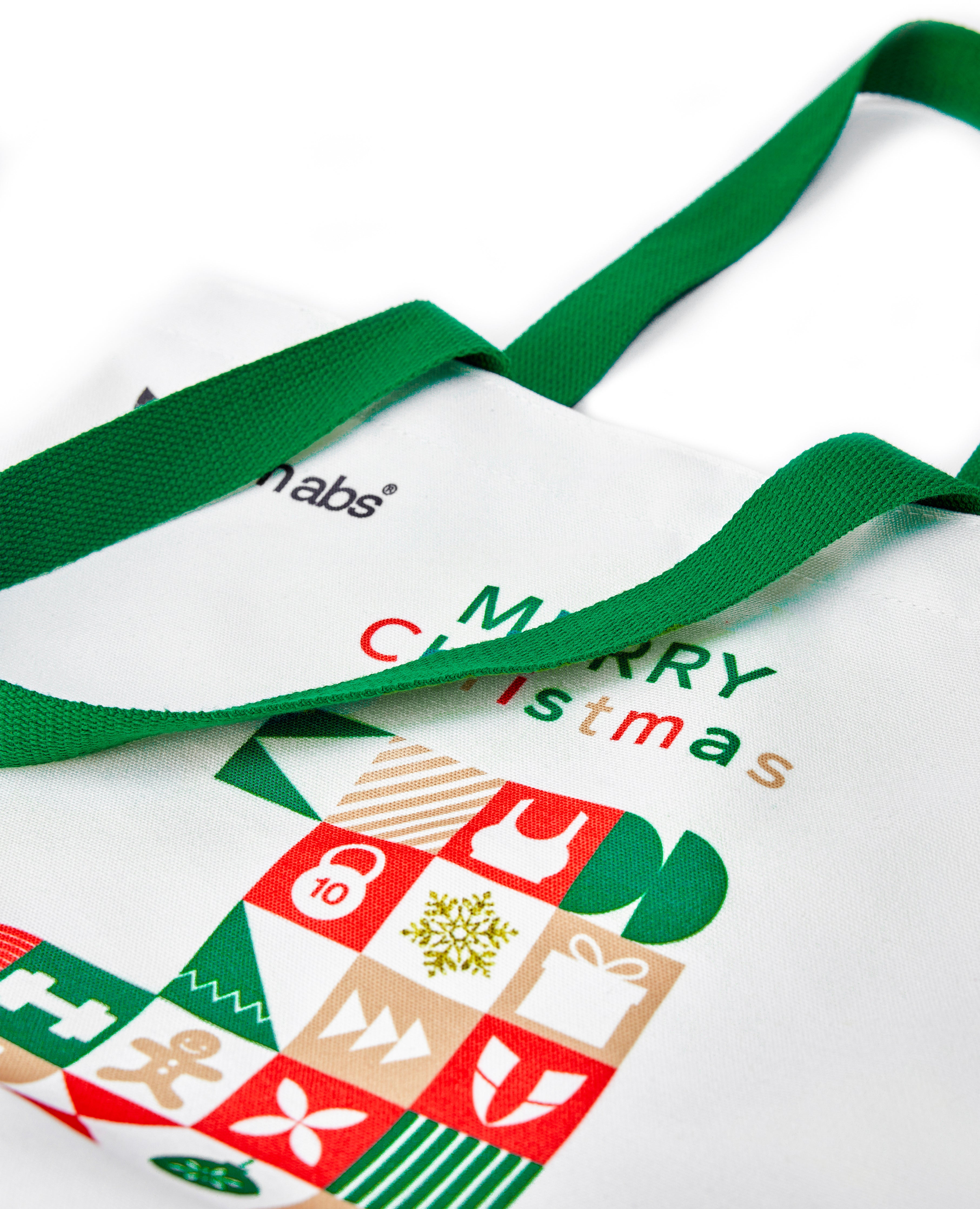 Firmabs Christmas Canvas Bag - White