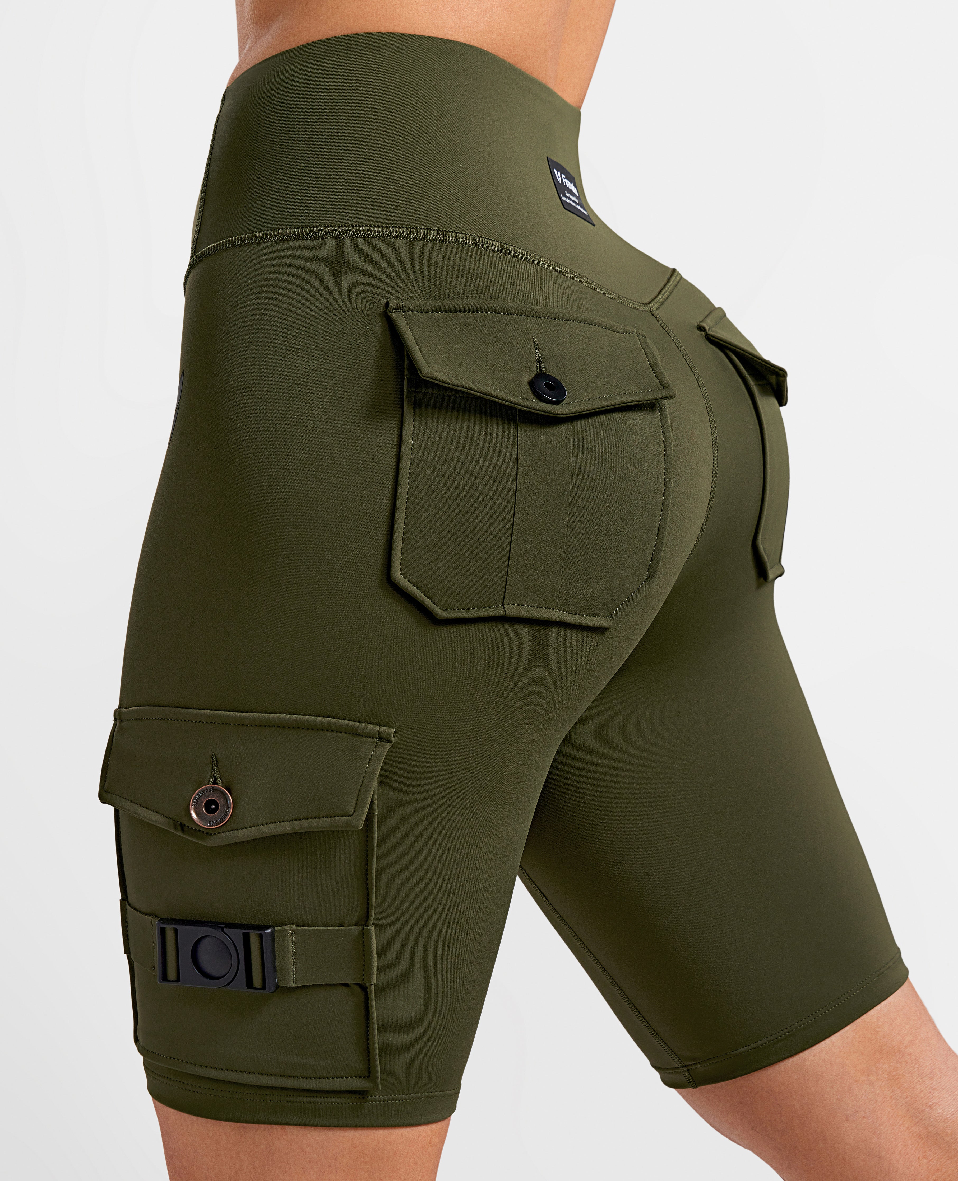 Active Cargo Shorts - Dark Olive Green