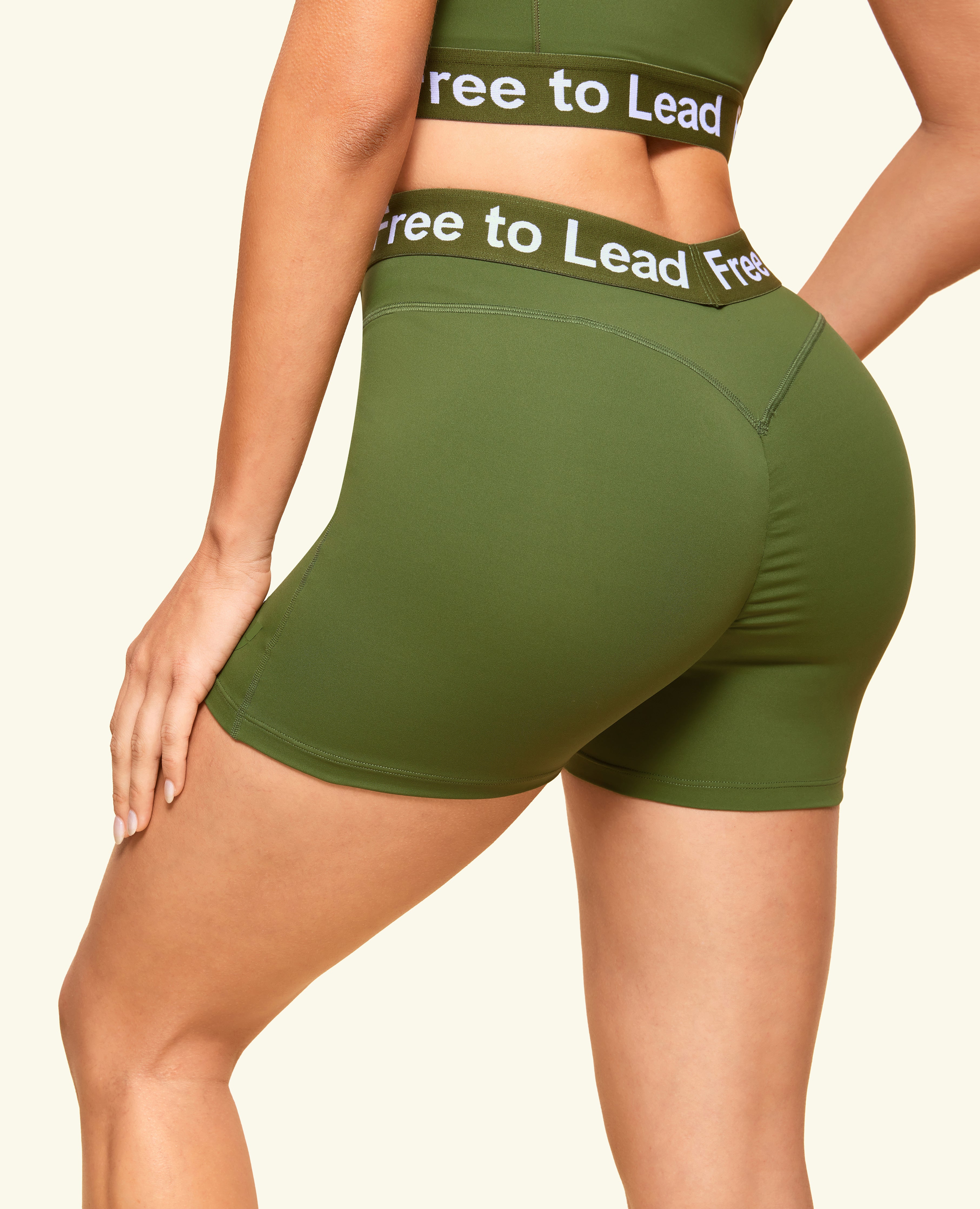 Free to Lead Shorts - Forest Green