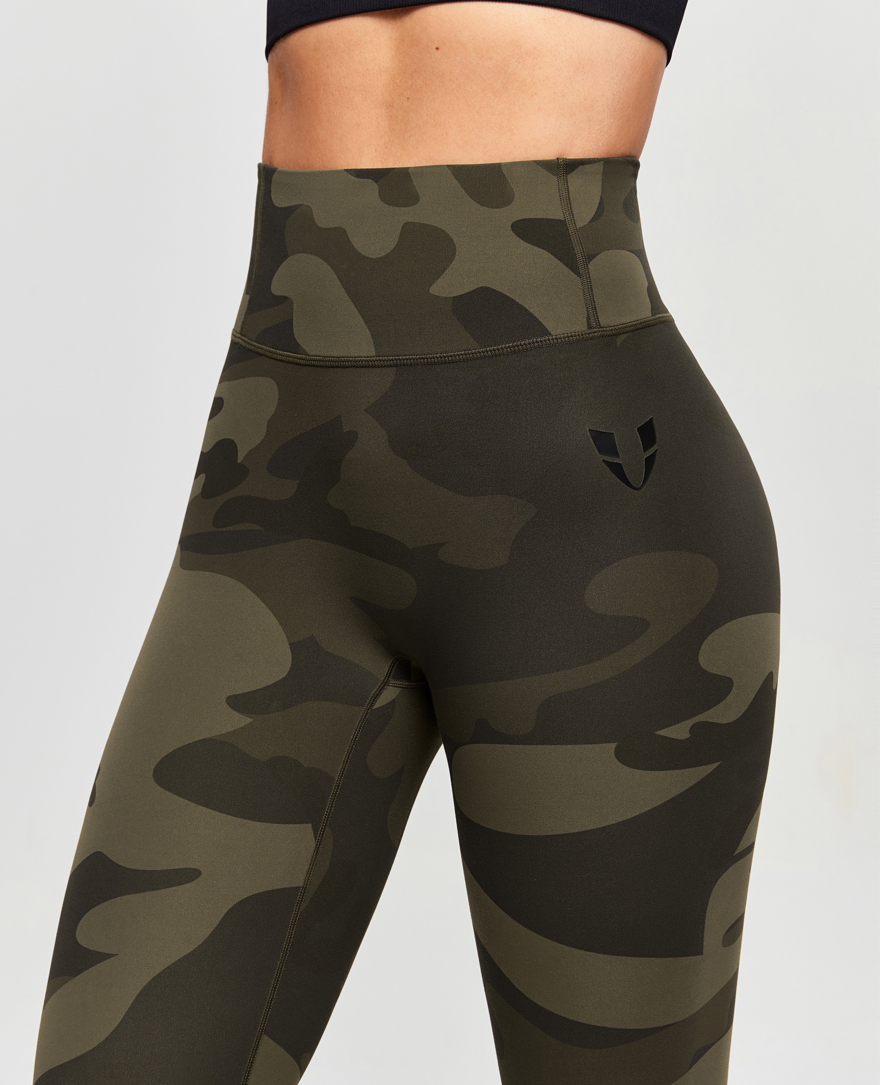 Scrunch Butt Leggings - Army Green Camo