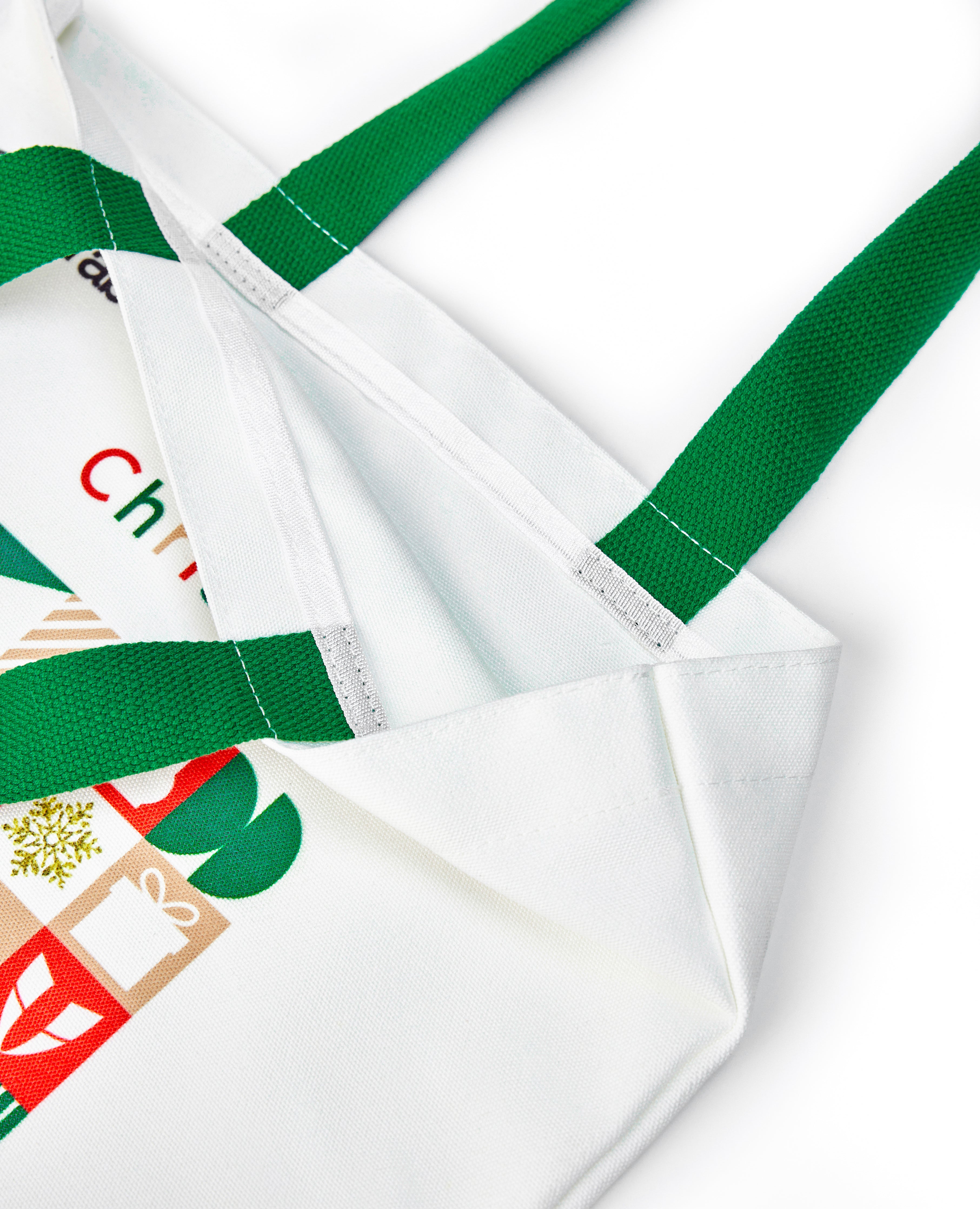 Firmabs Christmas Canvas Bag - White