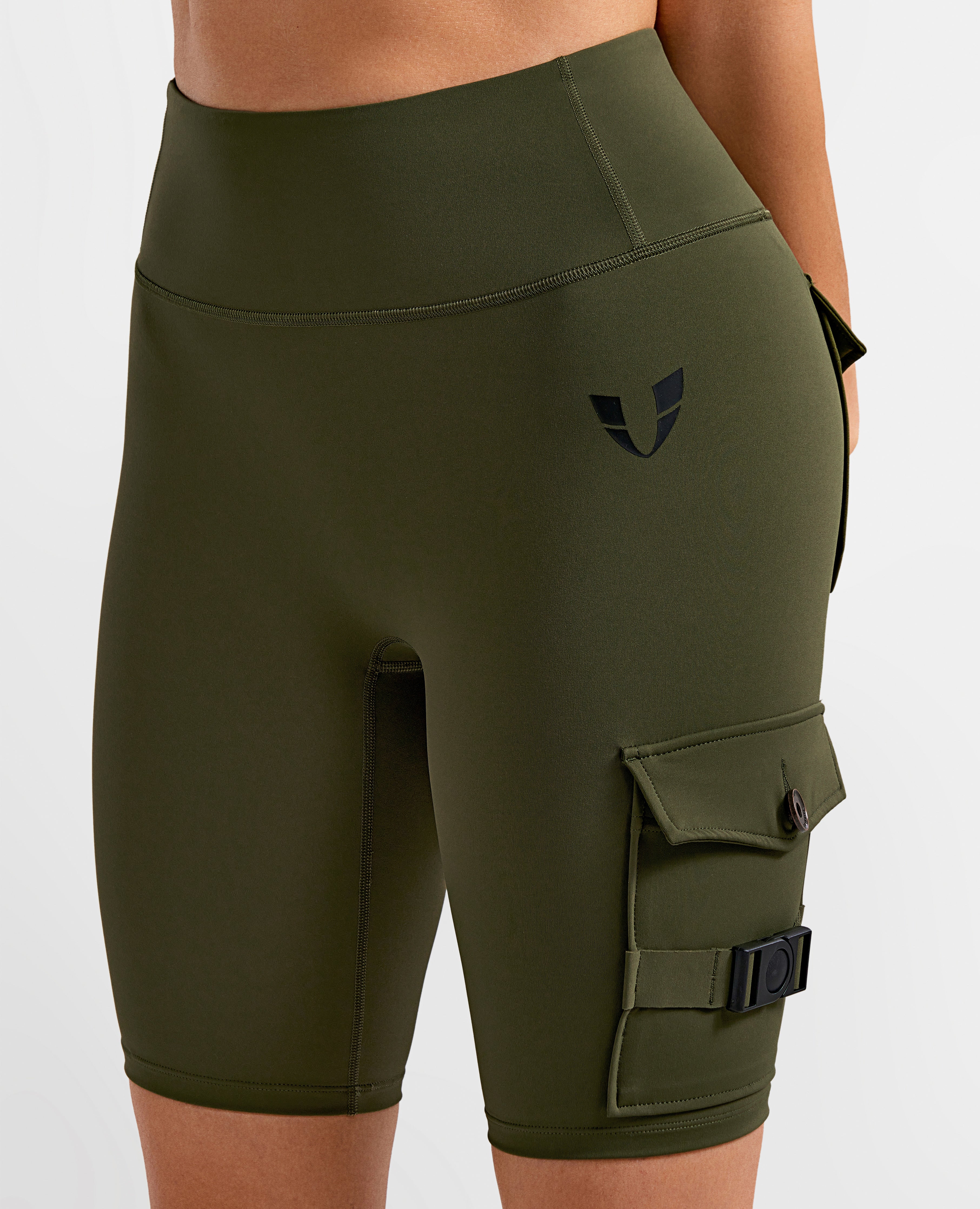 Active Cargo Shorts - Dark Olive Green