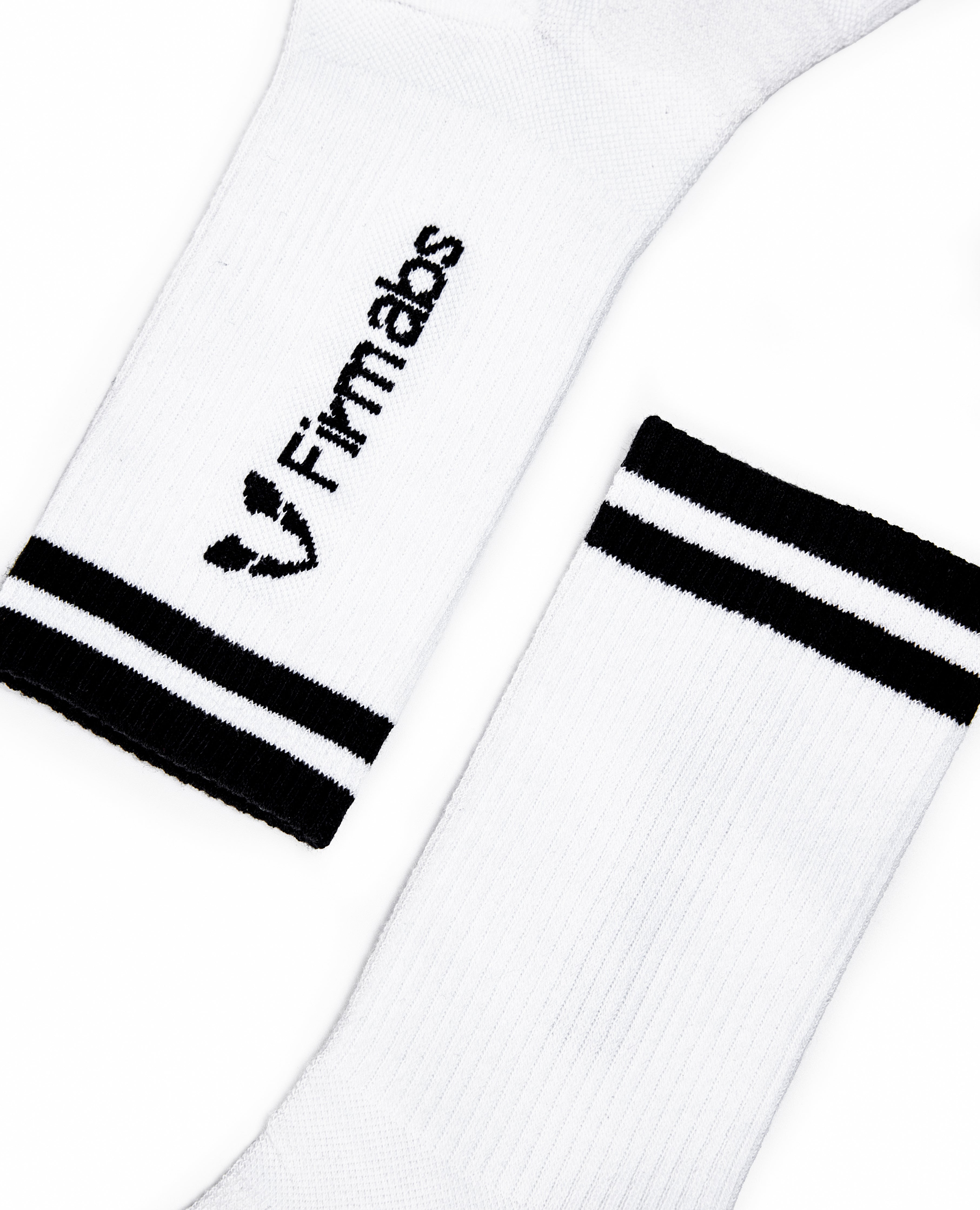 Firmabs Striped Sports socks - White