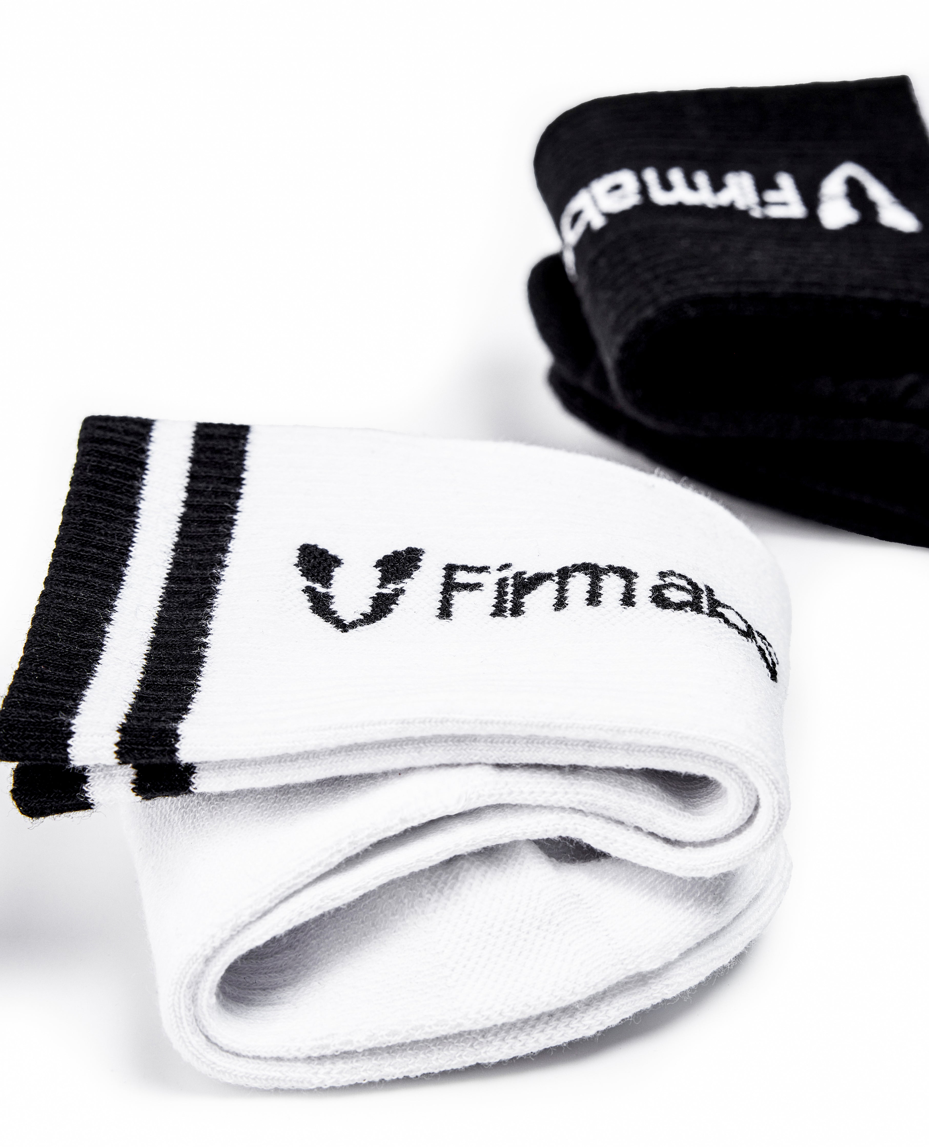 Firmabs Striped Sports Socks - Black