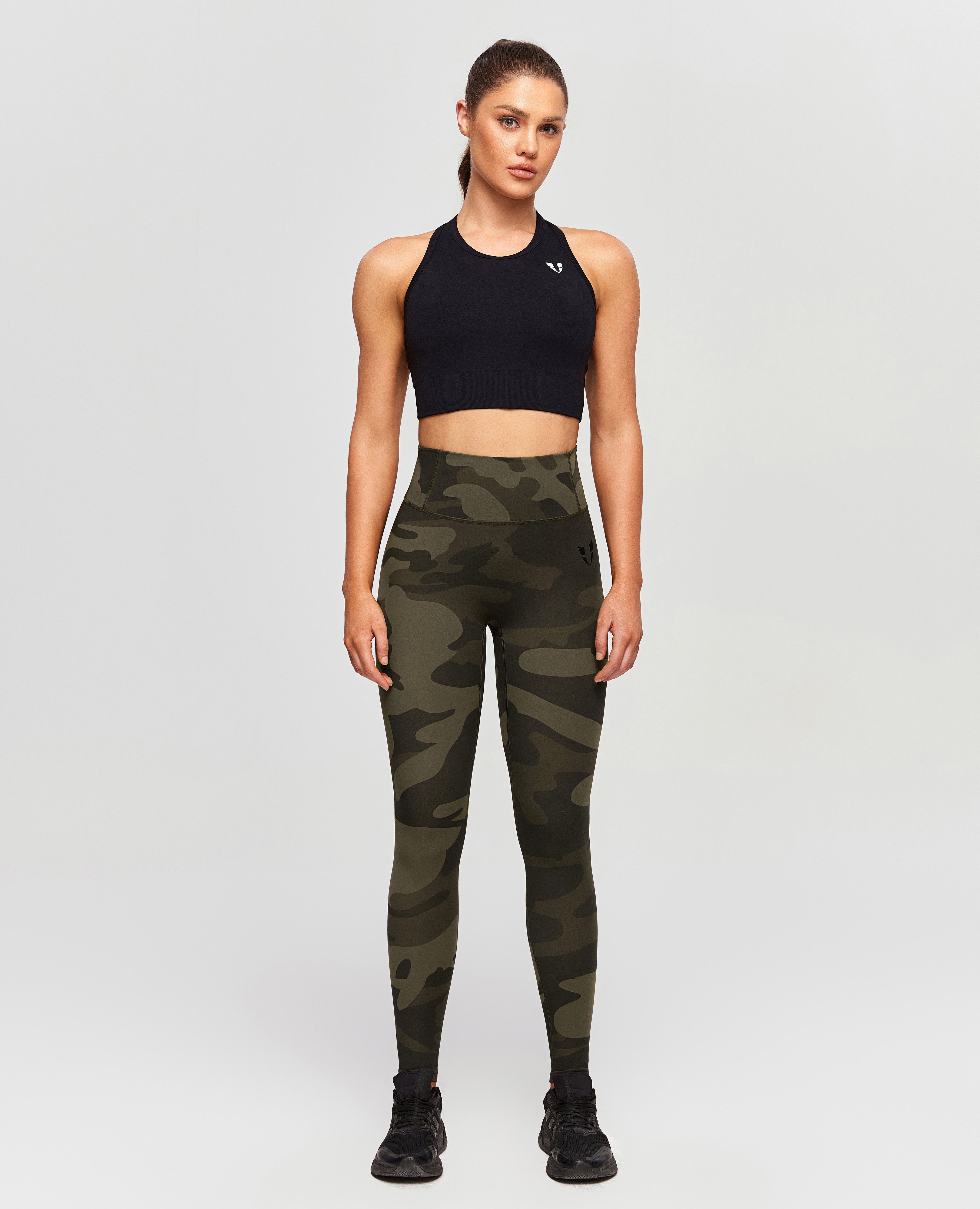 Scrunch Butt Leggings - Army Green Camo