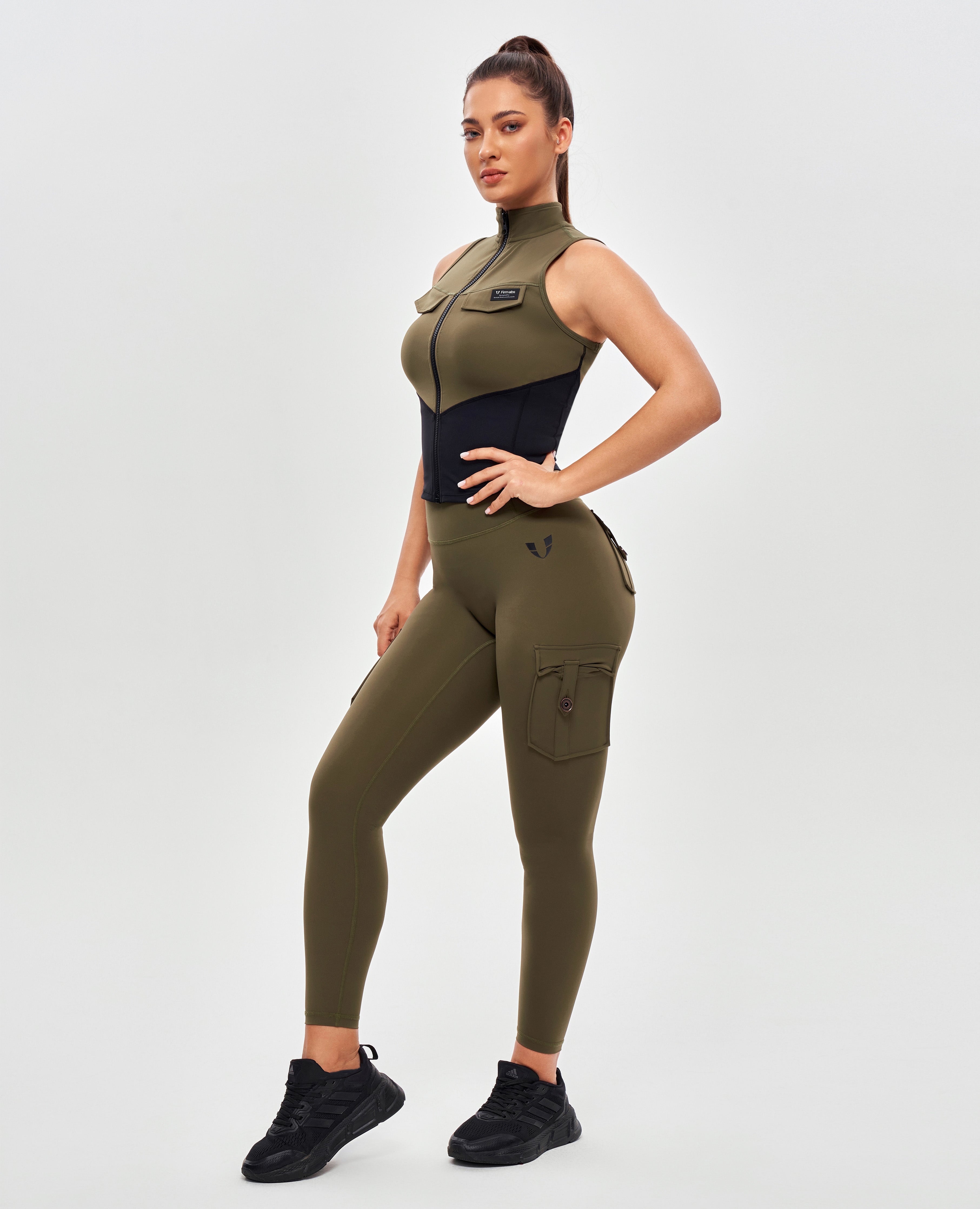 Army Abs Tank - Combat Green and Black