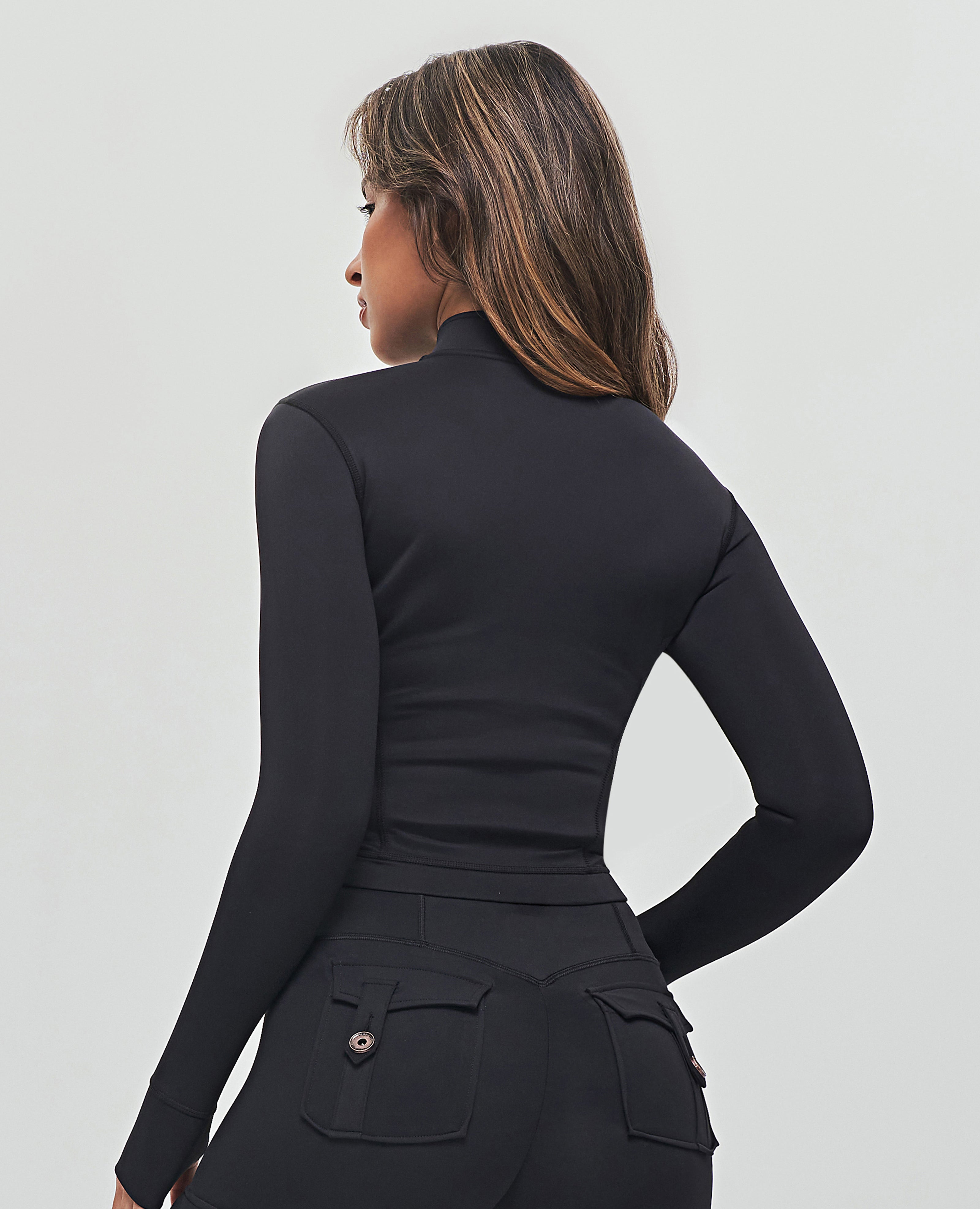 Chaqueta cargo corta - Negro