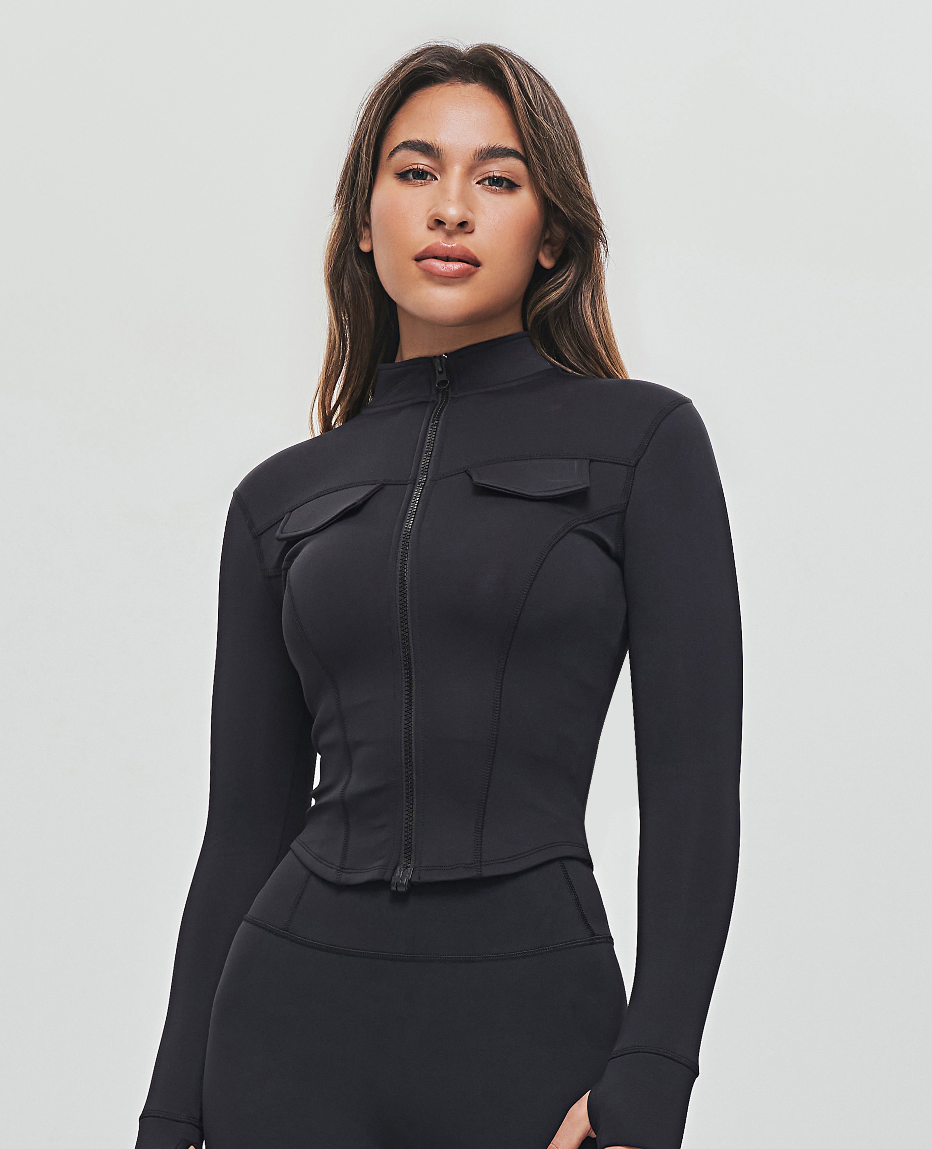 Chaqueta cargo corta - Negro