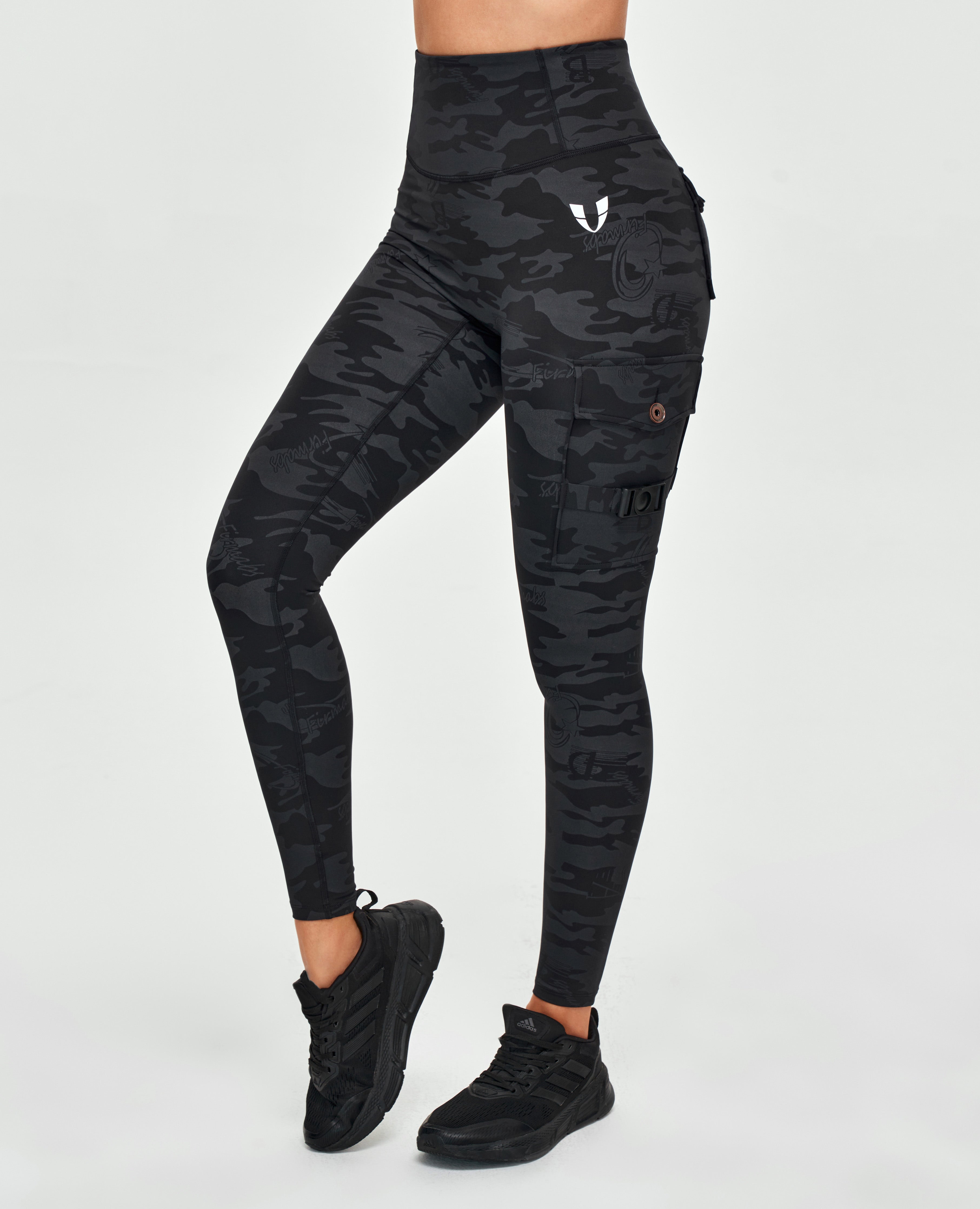 Nike Womens Mid-Rise Camo Leggings - Dri-FIT One Tights X-Small 