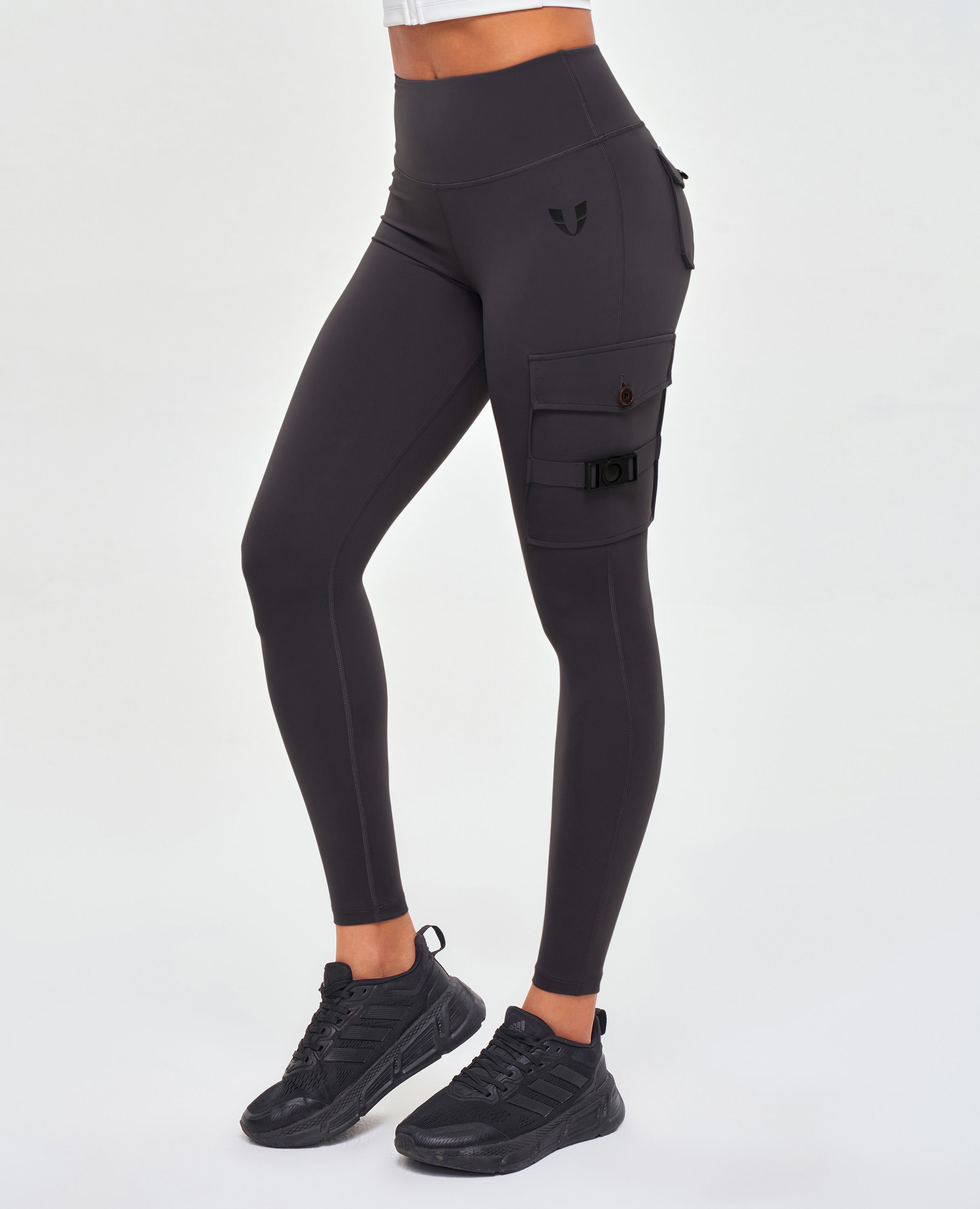 Cargo Fitness Leggings Gray | FIRM ABS