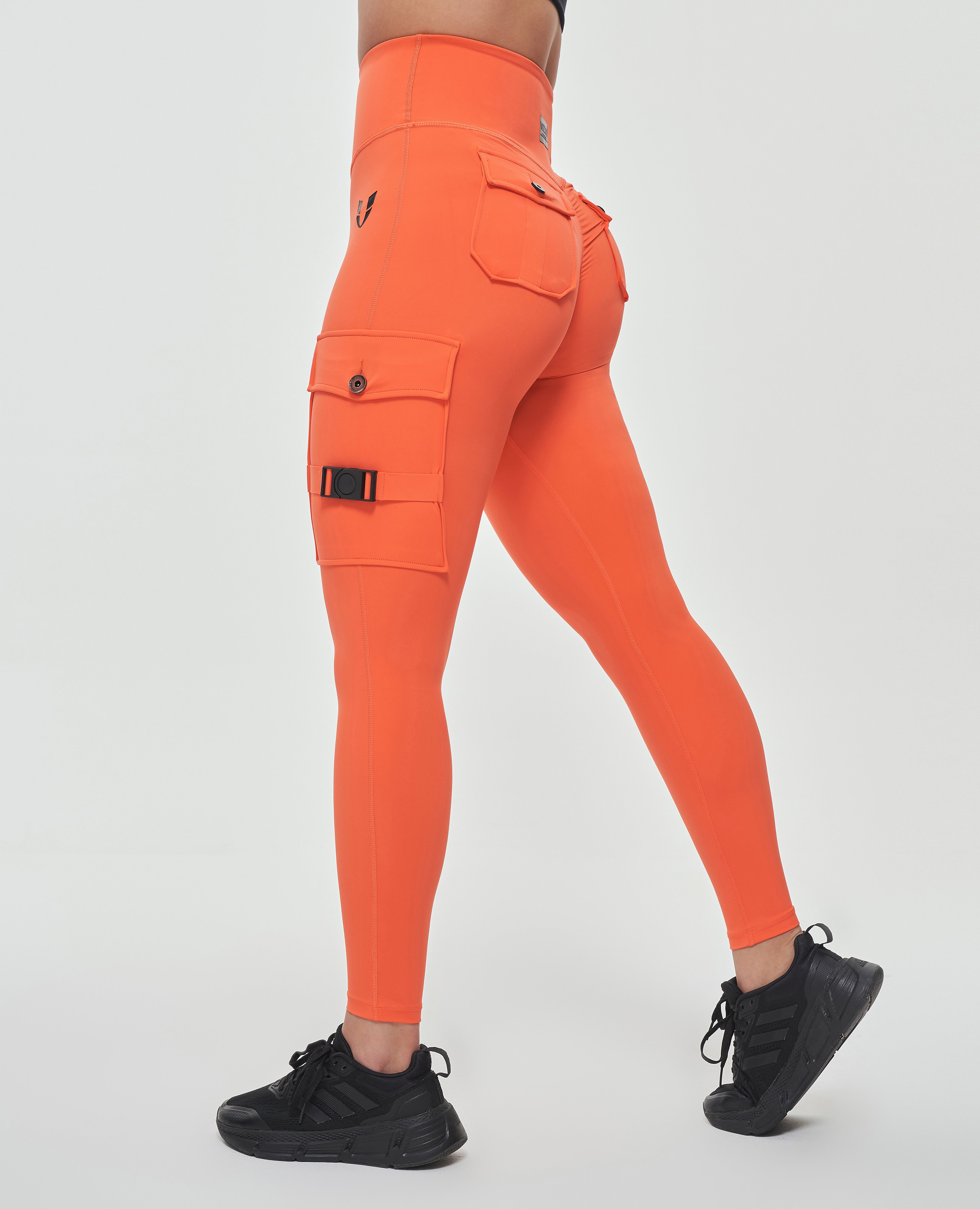 Leggings cargo fitness - Naranja