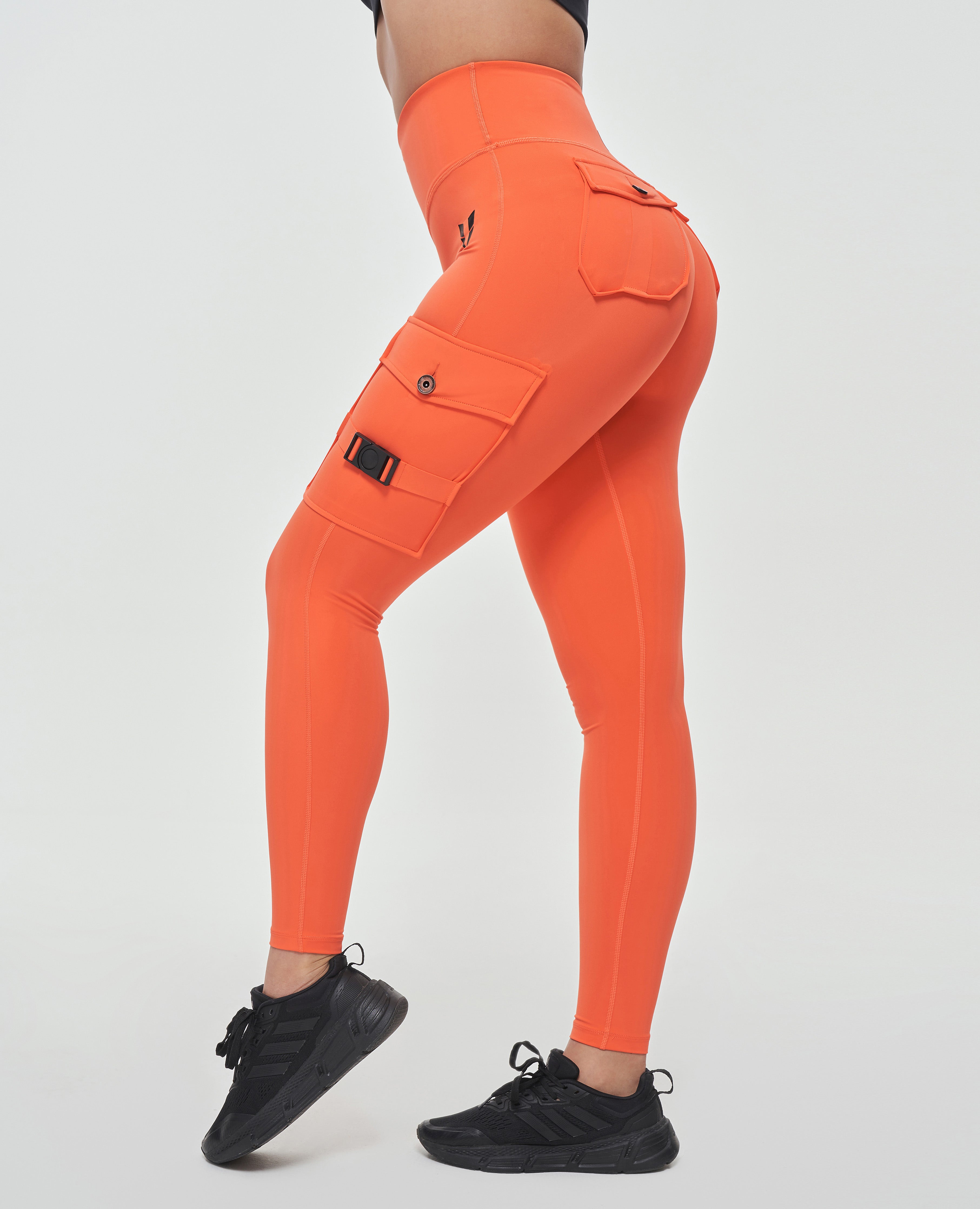 Cargo Fitness Leggings Orange