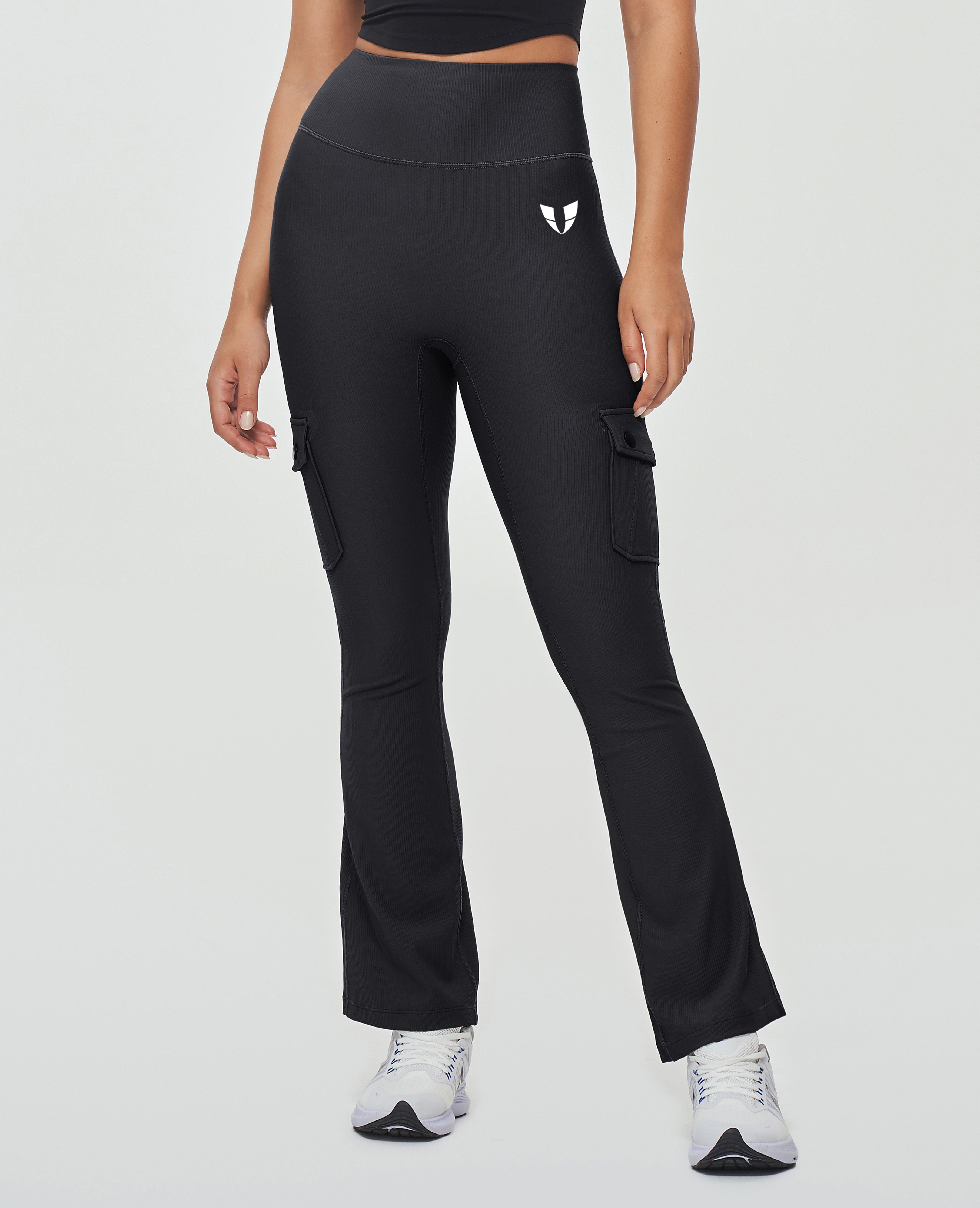 Buy Nevenka Womens Cargo Leggings with Flap Pockets Non See Through for  Workout-Black - MyDeal