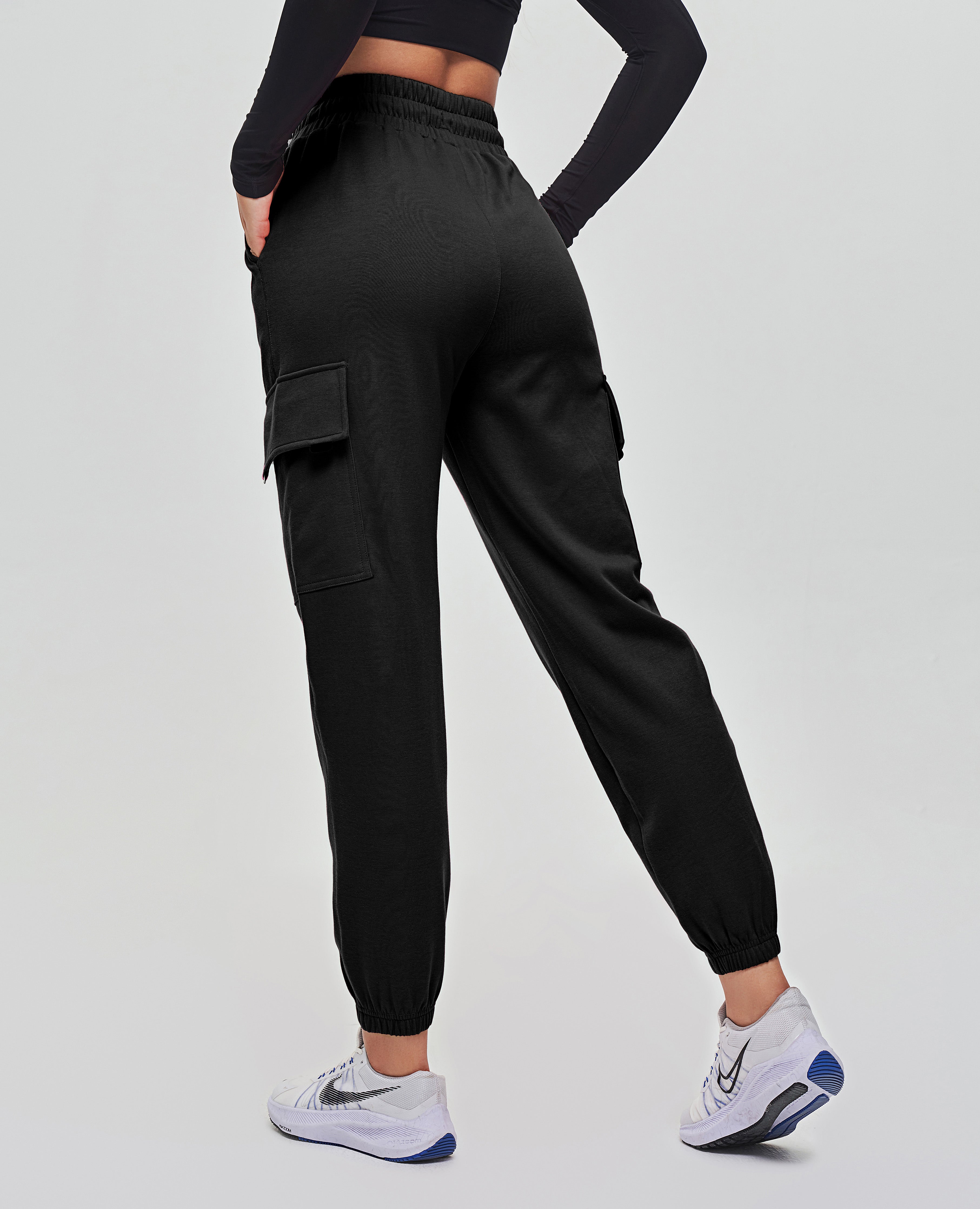 Pantalon de jogging cargo coupe ample - Noir