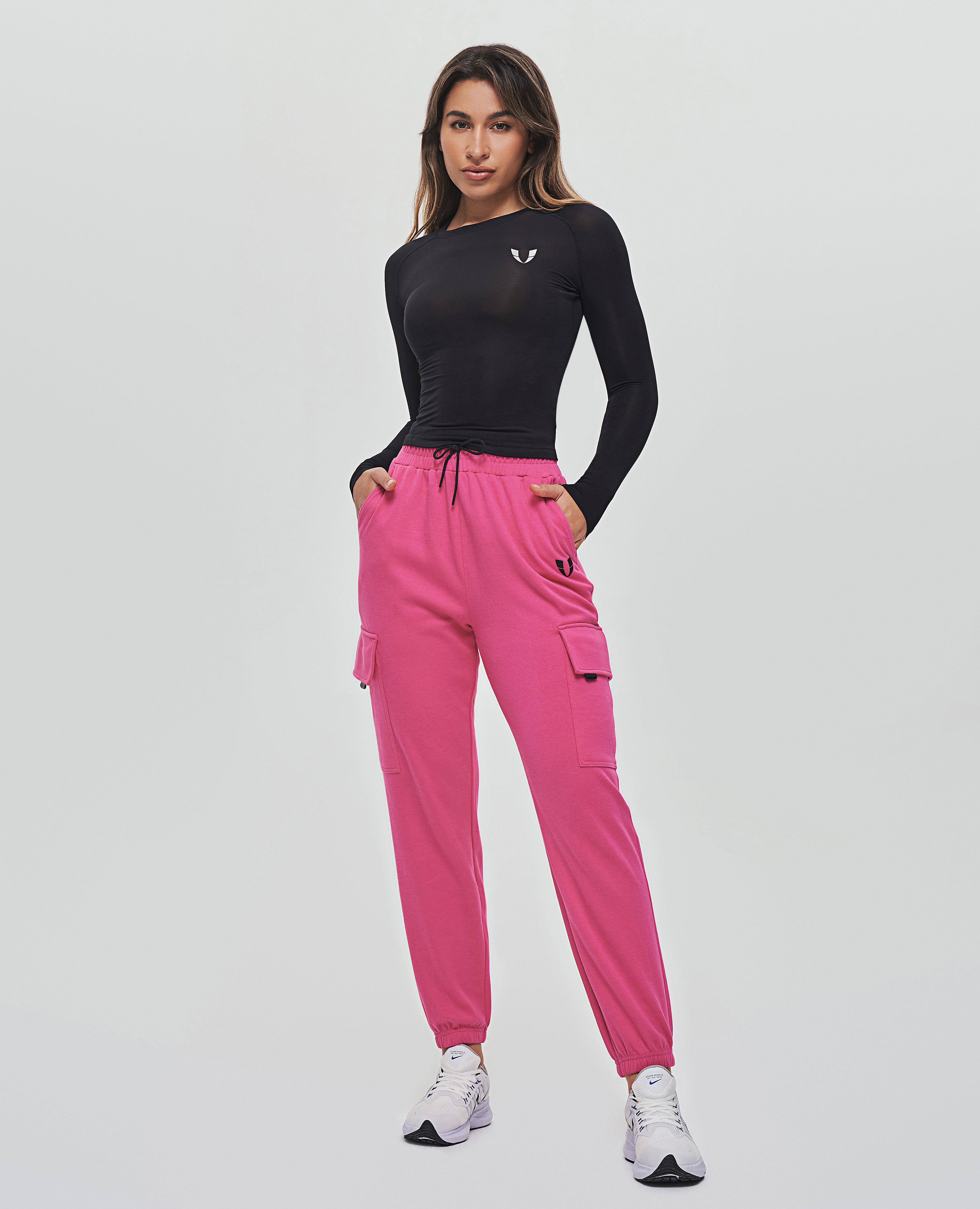 Loose Fit Cargo Joggers Fuchsia FIRM ABS