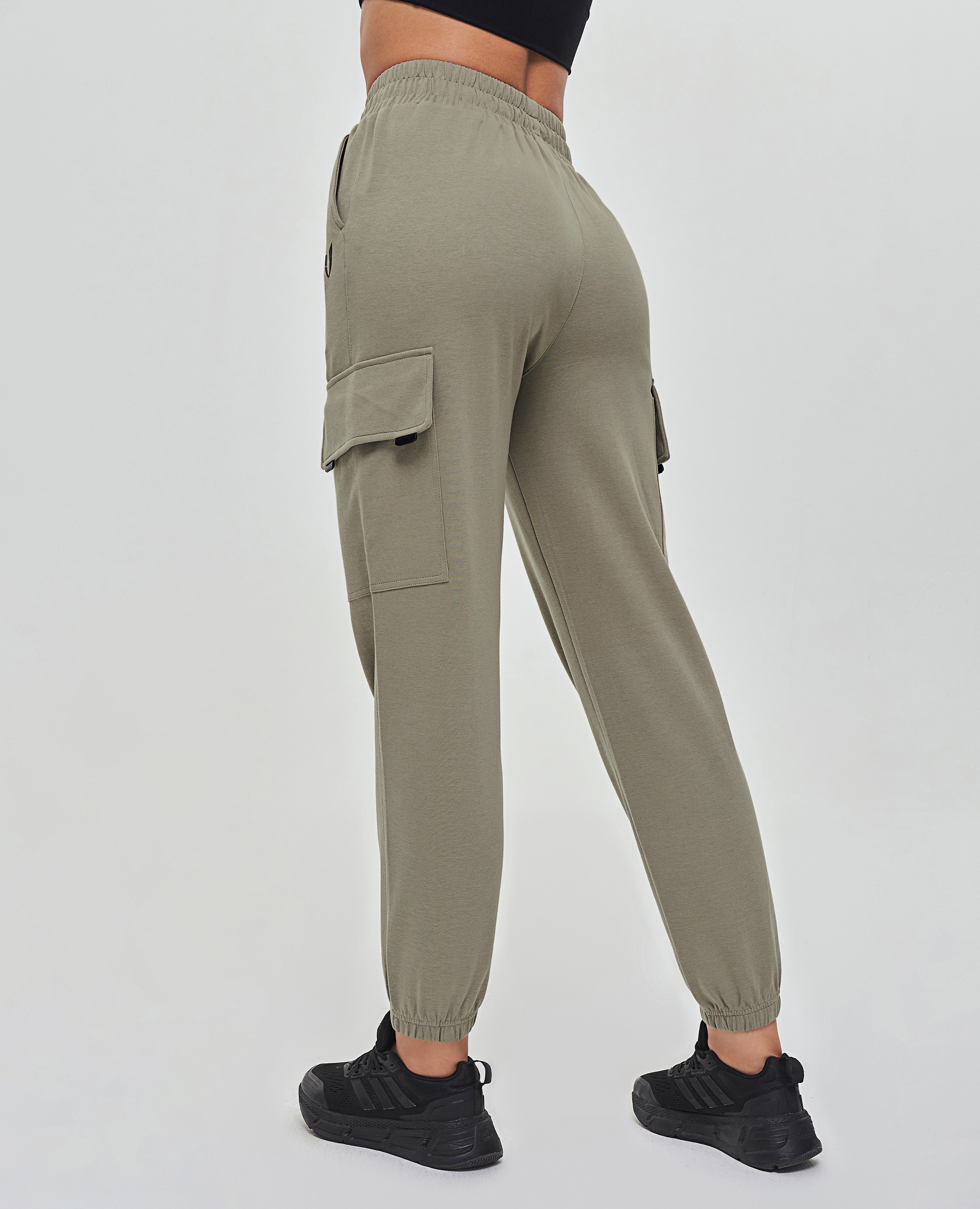 Pantalon de jogging cargo coupe ample - Vert olive
