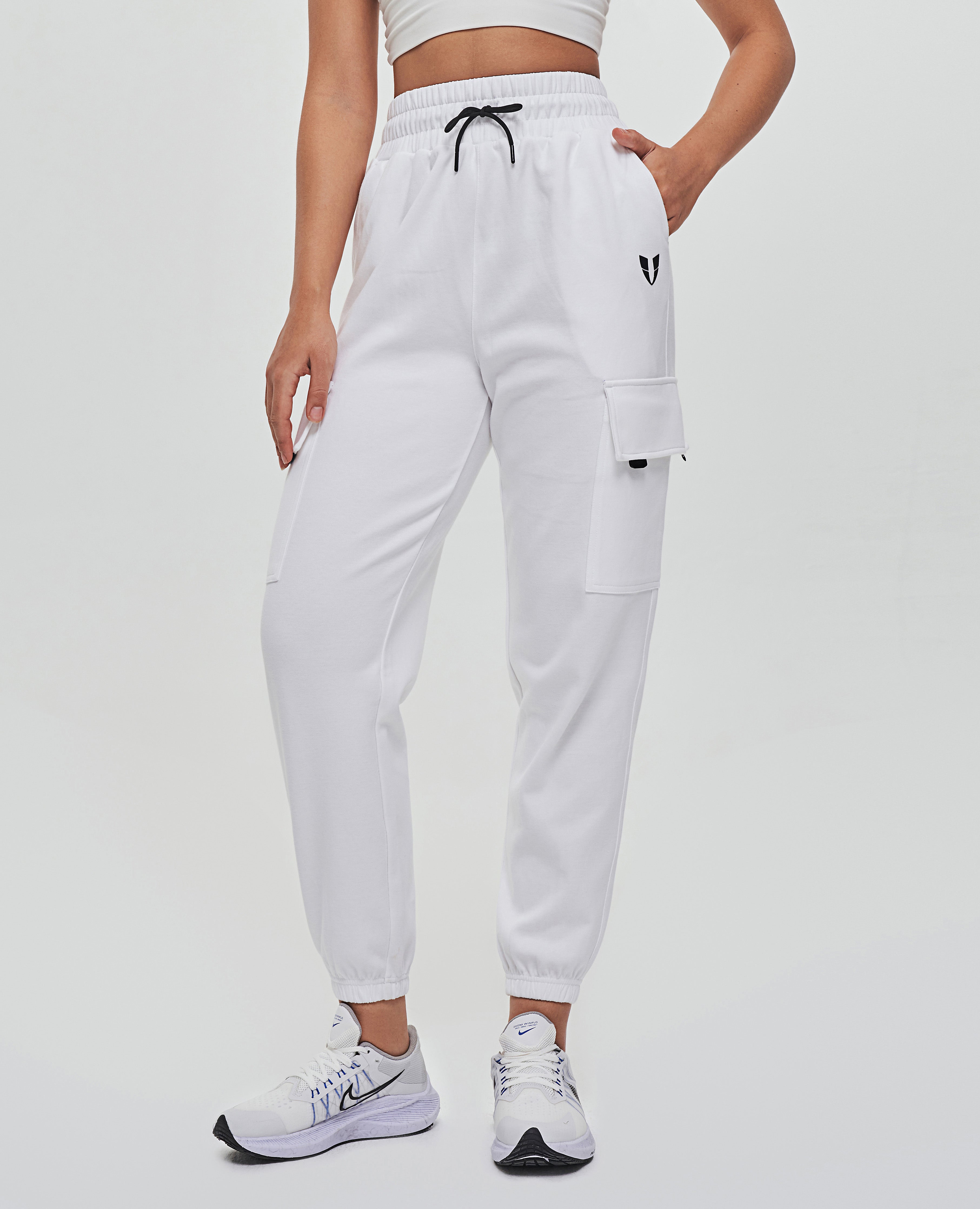 Pantalon de jogging cargo coupe ample - Blanc