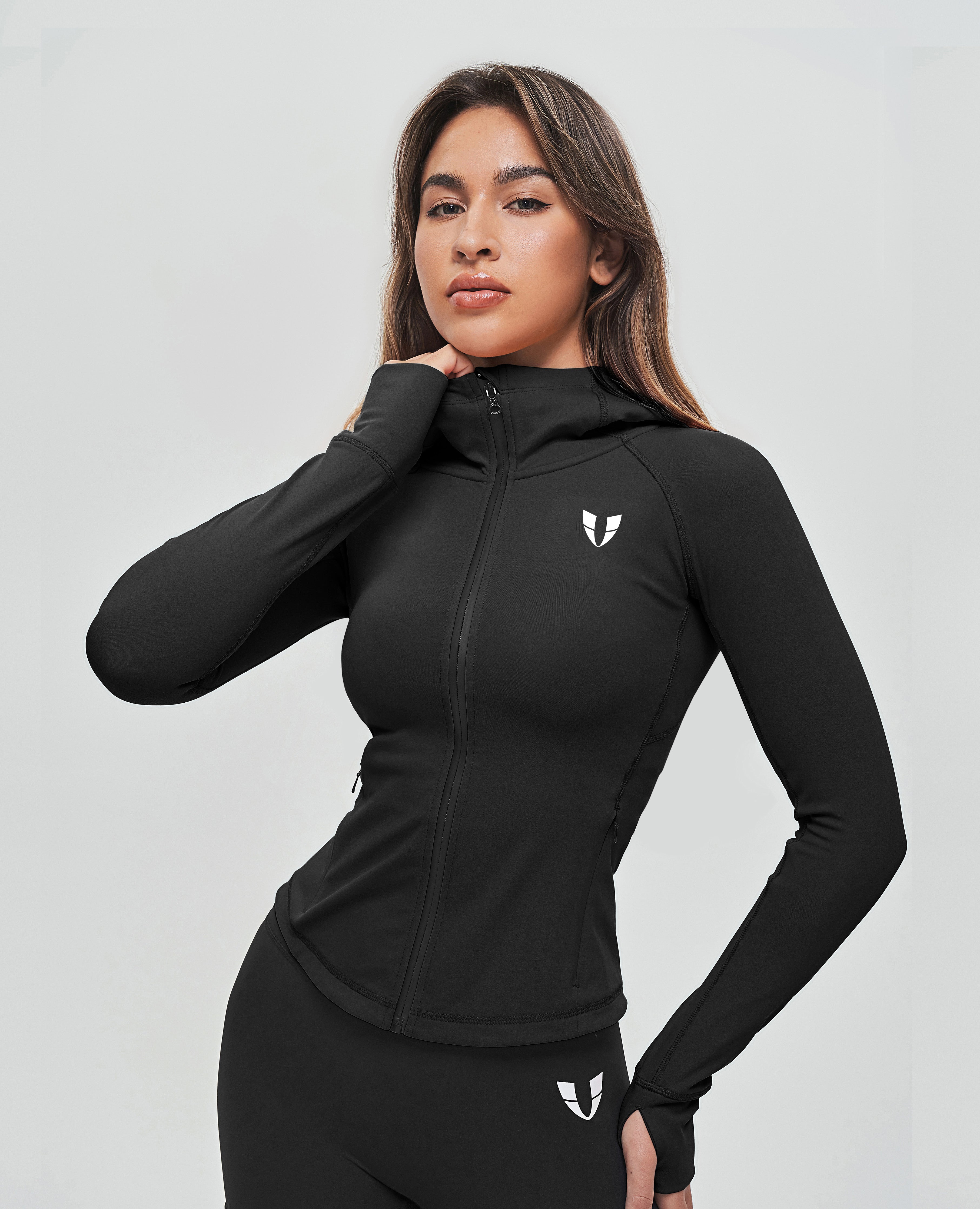 Thin full zip on sale hoodie