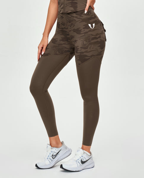 Virginia Camouflage Leggings - Brown/Green