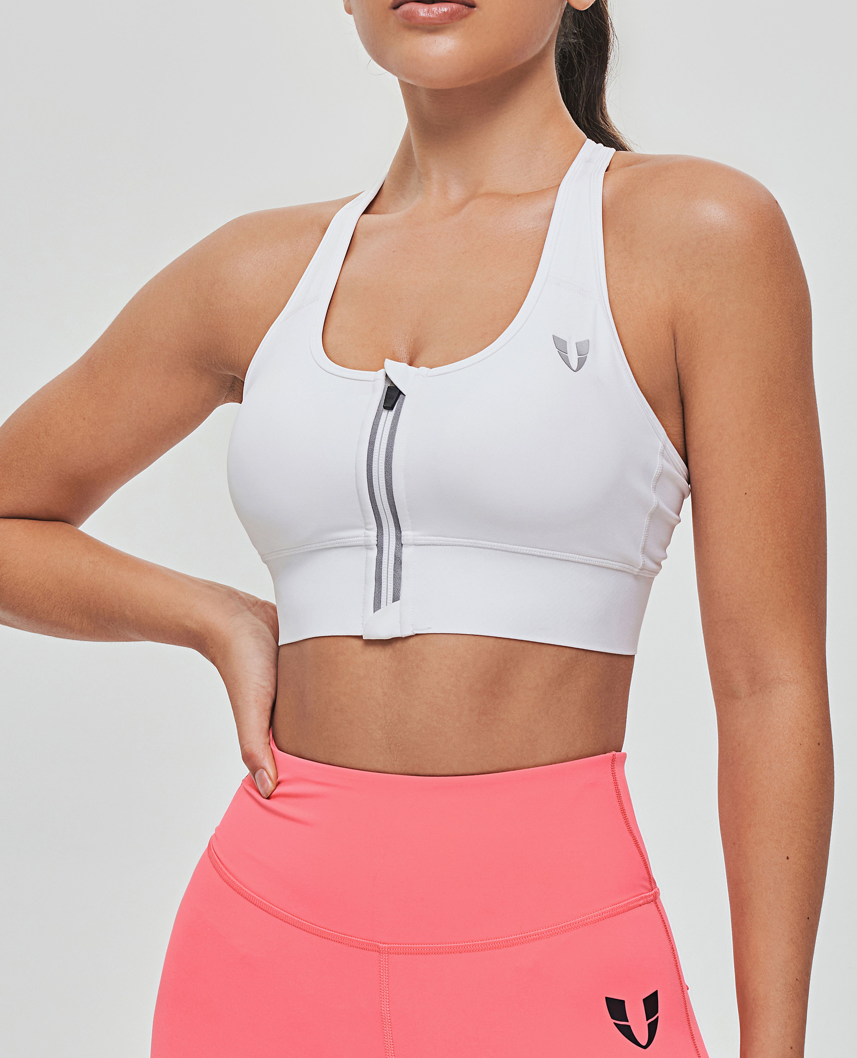  Womens Sports Bras High Impact Zip Front Plus Size Sports Bra,  Cross Back Zipper Vest Workout Tops (Color : White, Size : Small) :  Clothing, Shoes & Jewelry