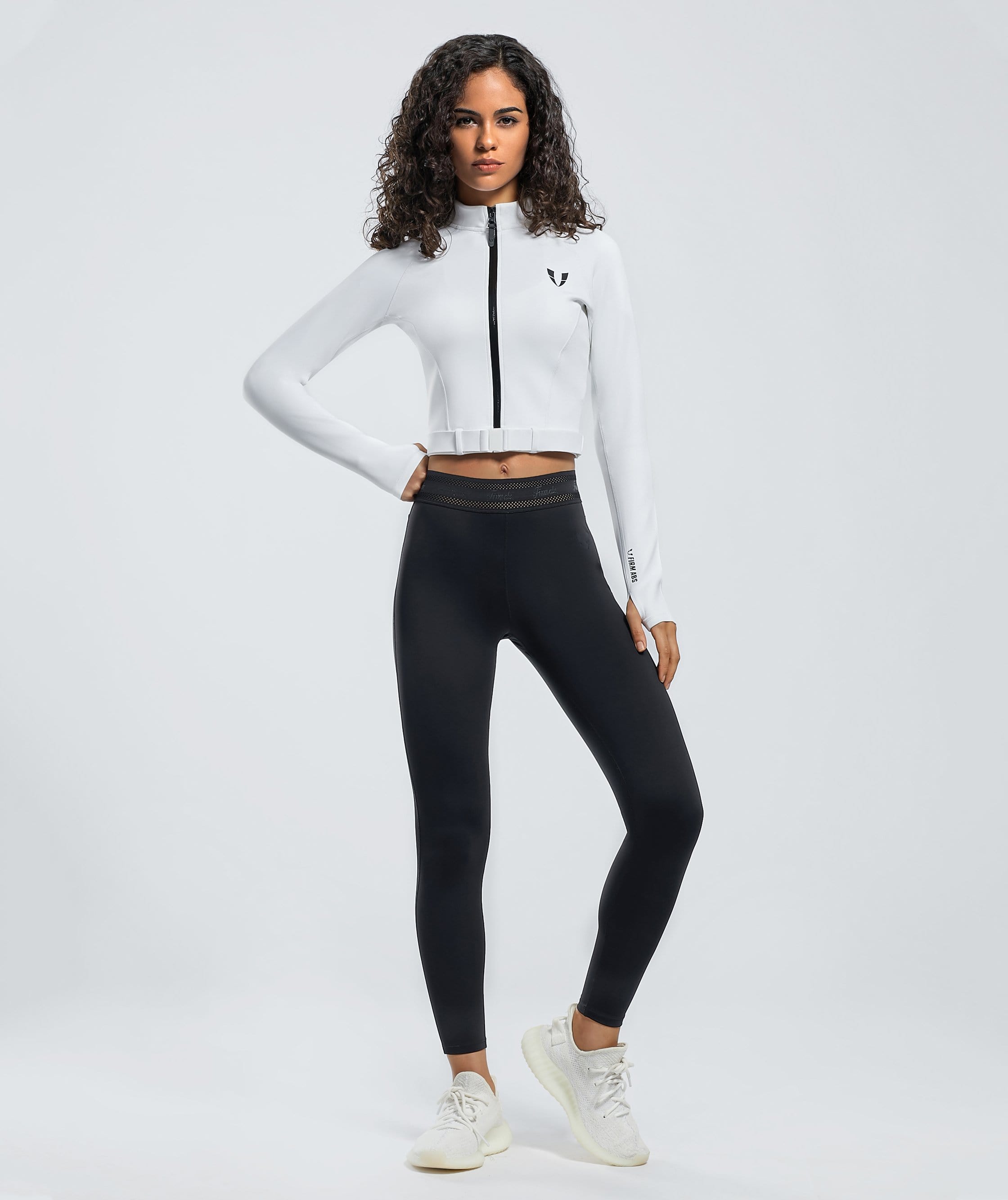 Challenge Jacket - White - Firm Abs Fitness